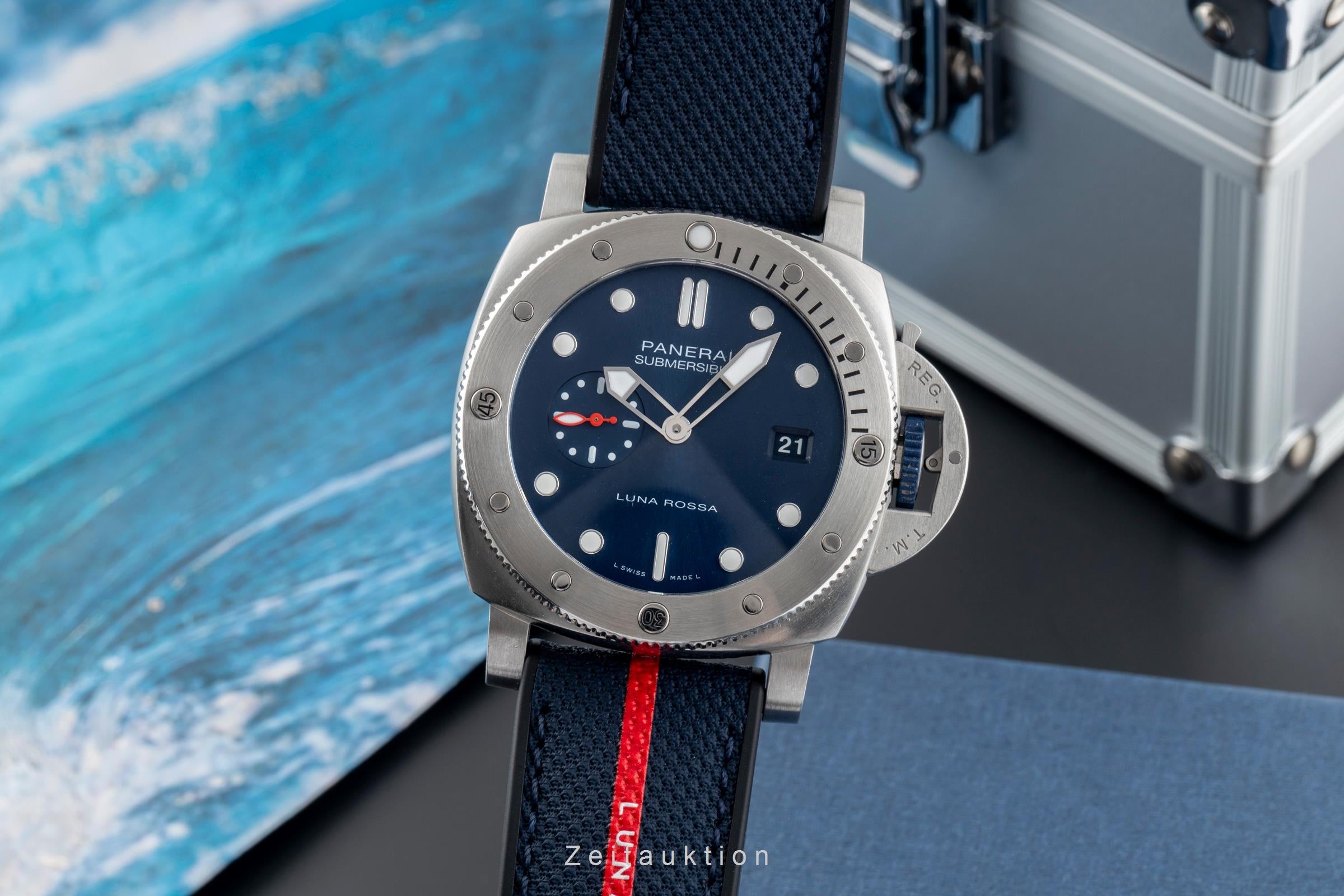 Panerai Submersible acero automático reloj para caballeros PAM01391 LP: 11200EUR  [2500869]