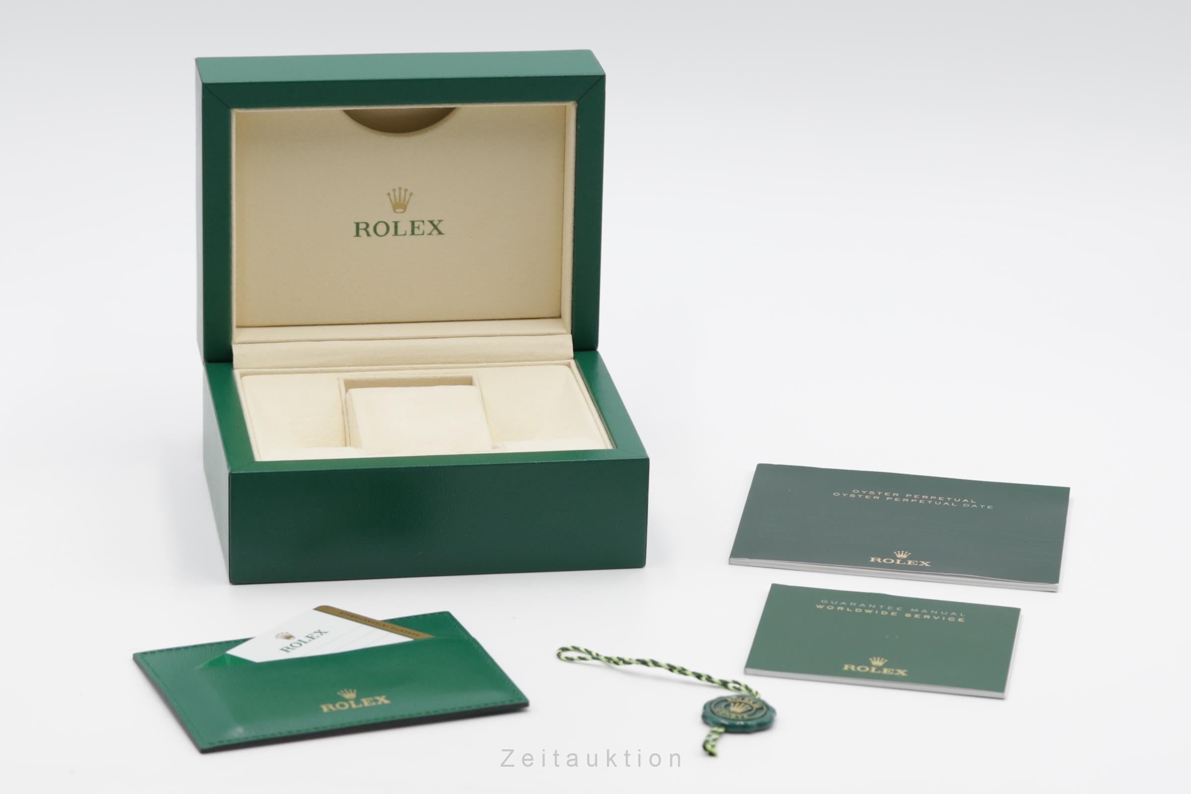 Rolex Oyster Perpetual 31 "Red Crape" Automatik Stahl Damenuhr Ref. 177200 B&P [2500885]