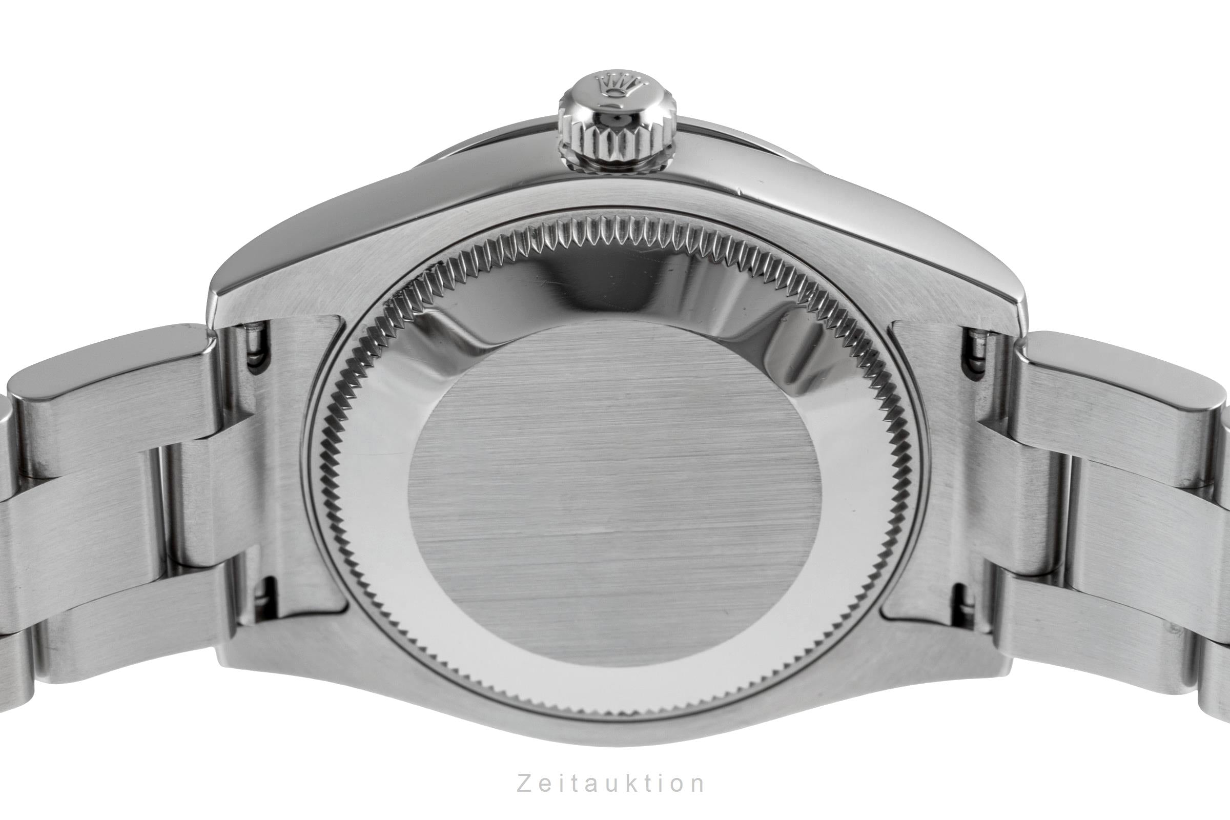 Rolex Oyster Perpetual 31 "Red Crape" Automatik Stahl Damenuhr Ref. 177200 B&P [2500885]