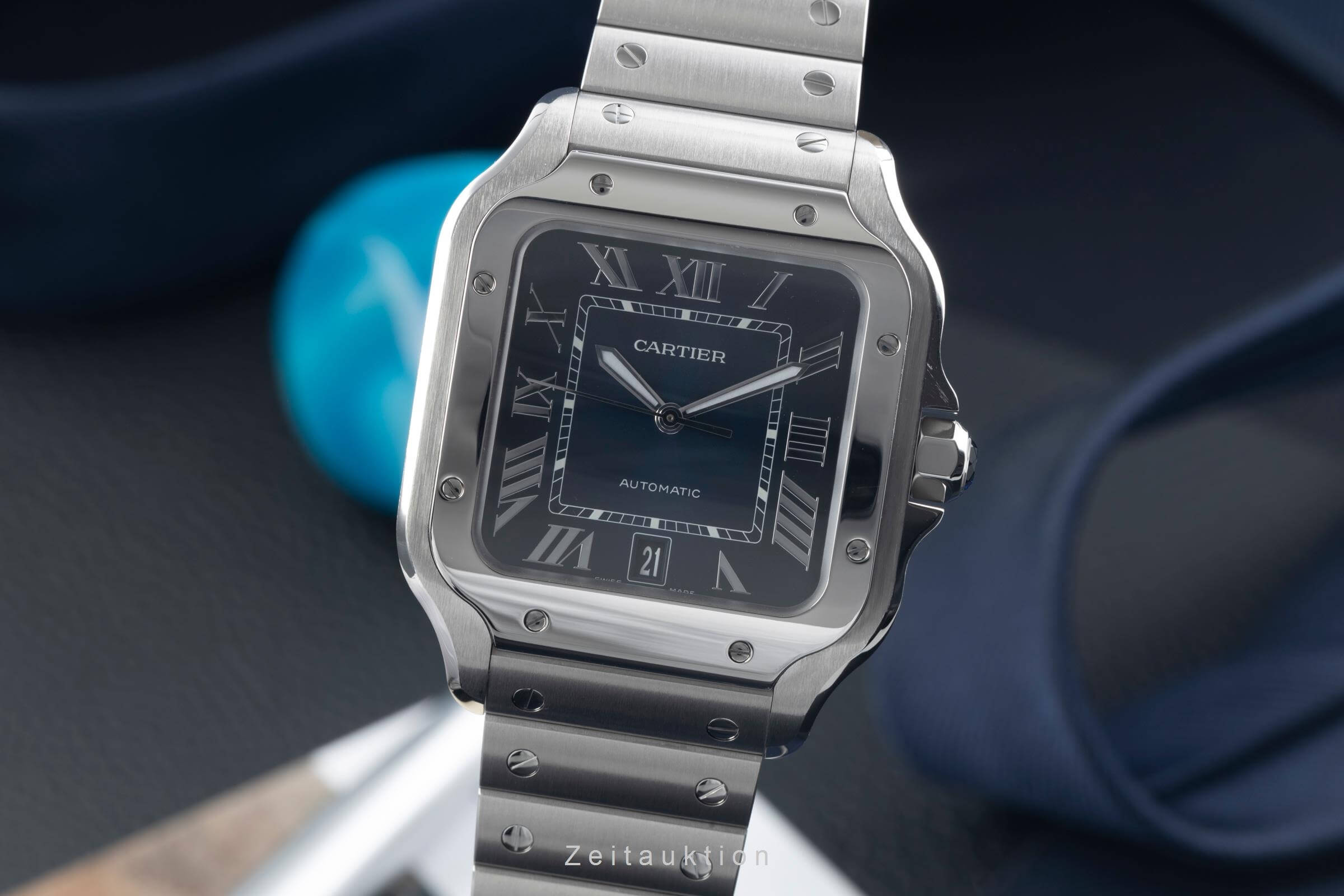 Cartier Santos acero automático reloj para caballeros WSSA0030 LP: 8300EUR  [2500890]