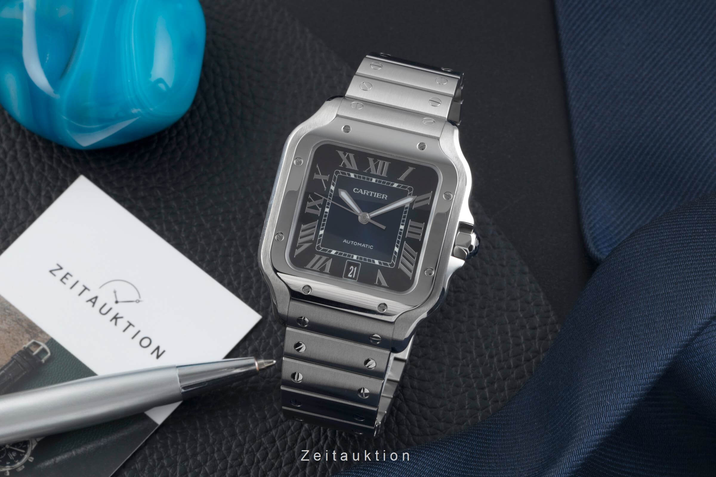 Cartier Santos acero automático reloj para caballeros WSSA0030 LP: 8300EUR  [2500890]