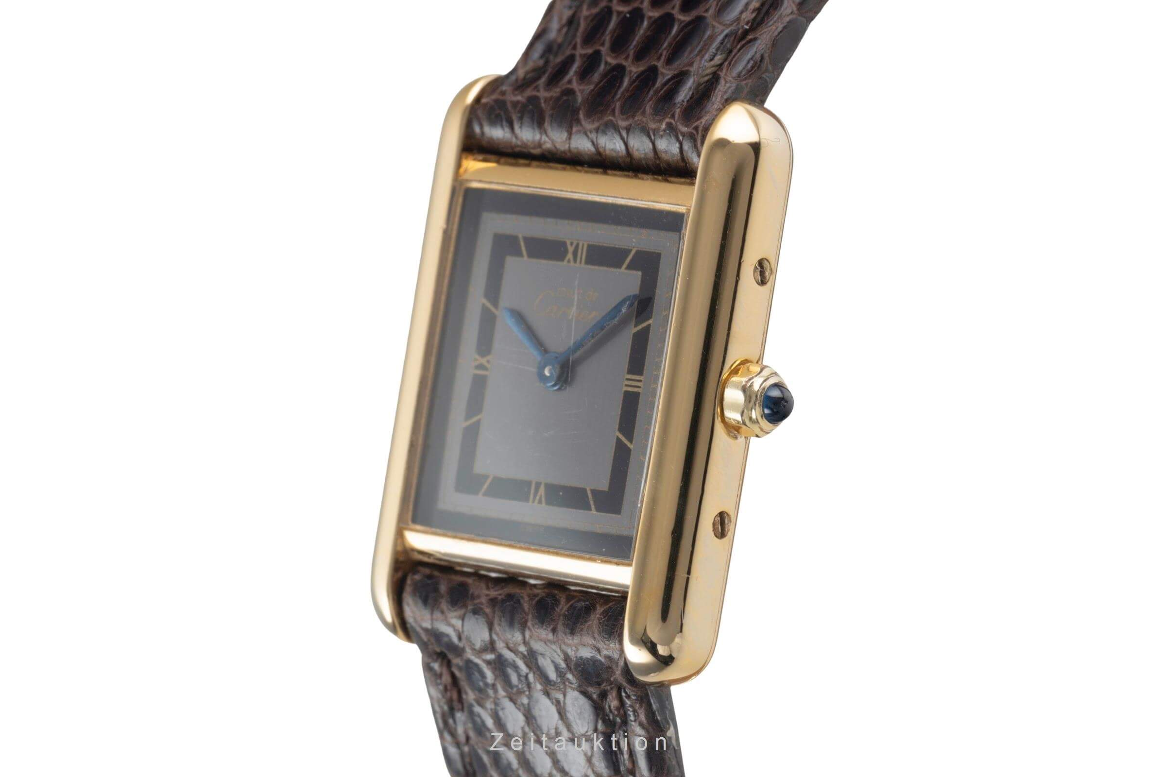 Cartier Tank plata banada en oro cuarzo reloj para damas  366001  [2500892]