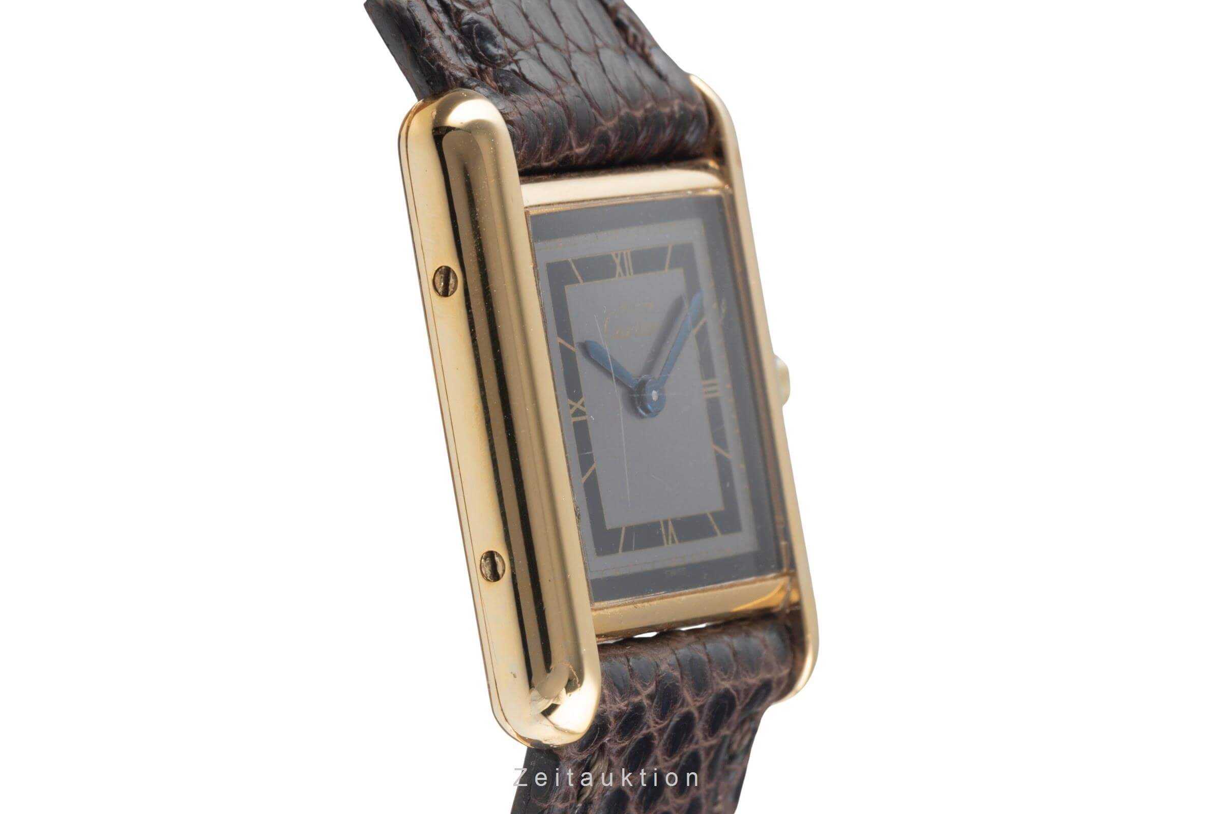 Cartier Tank plata banada en oro cuarzo reloj para damas  366001  [2500892]