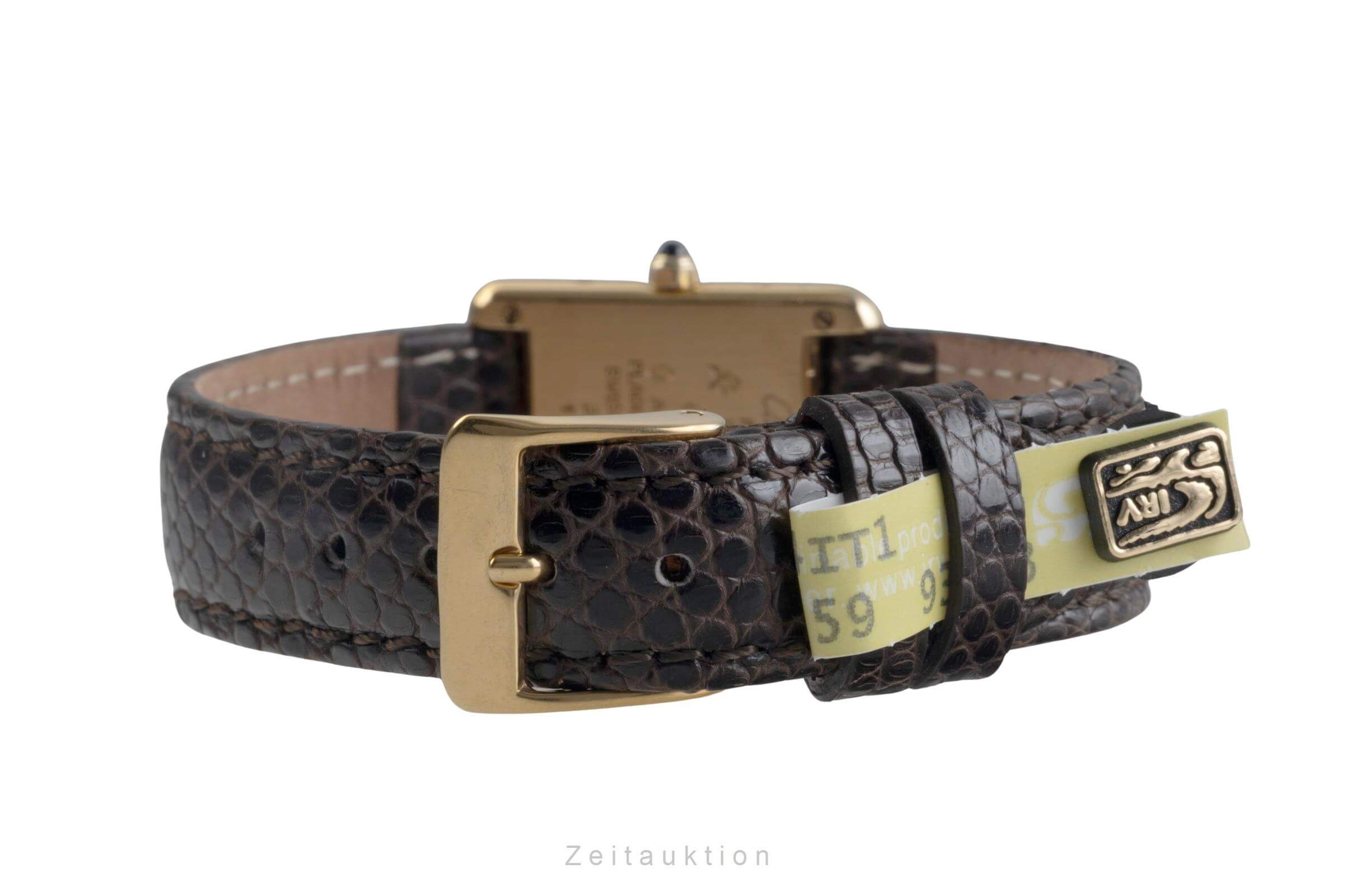 Cartier Tank plata banada en oro cuarzo reloj para damas  366001  [2500892]