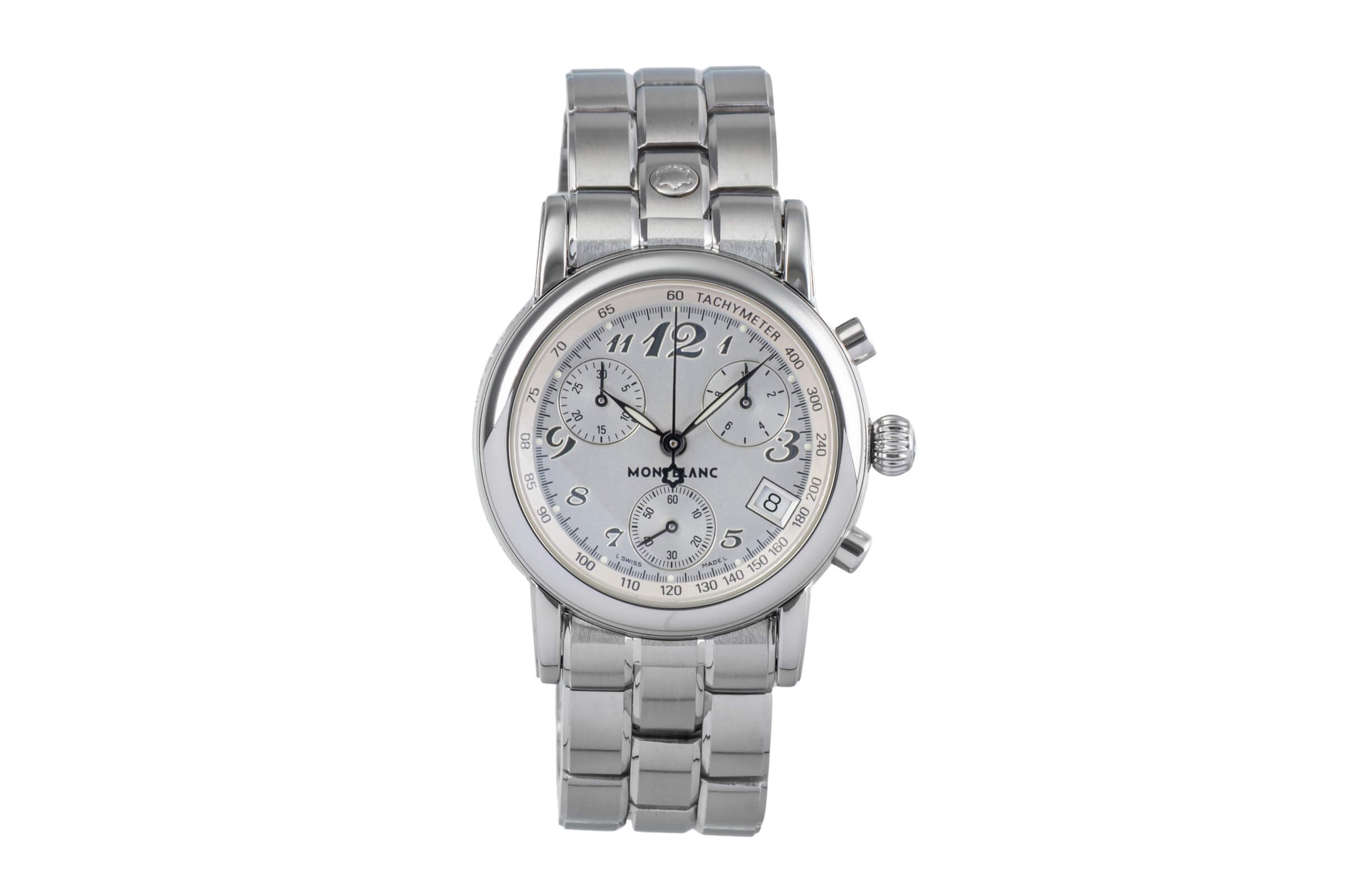 Montblanc Meisterstück chronograph steel quartz women's watch 7039  [2500895]