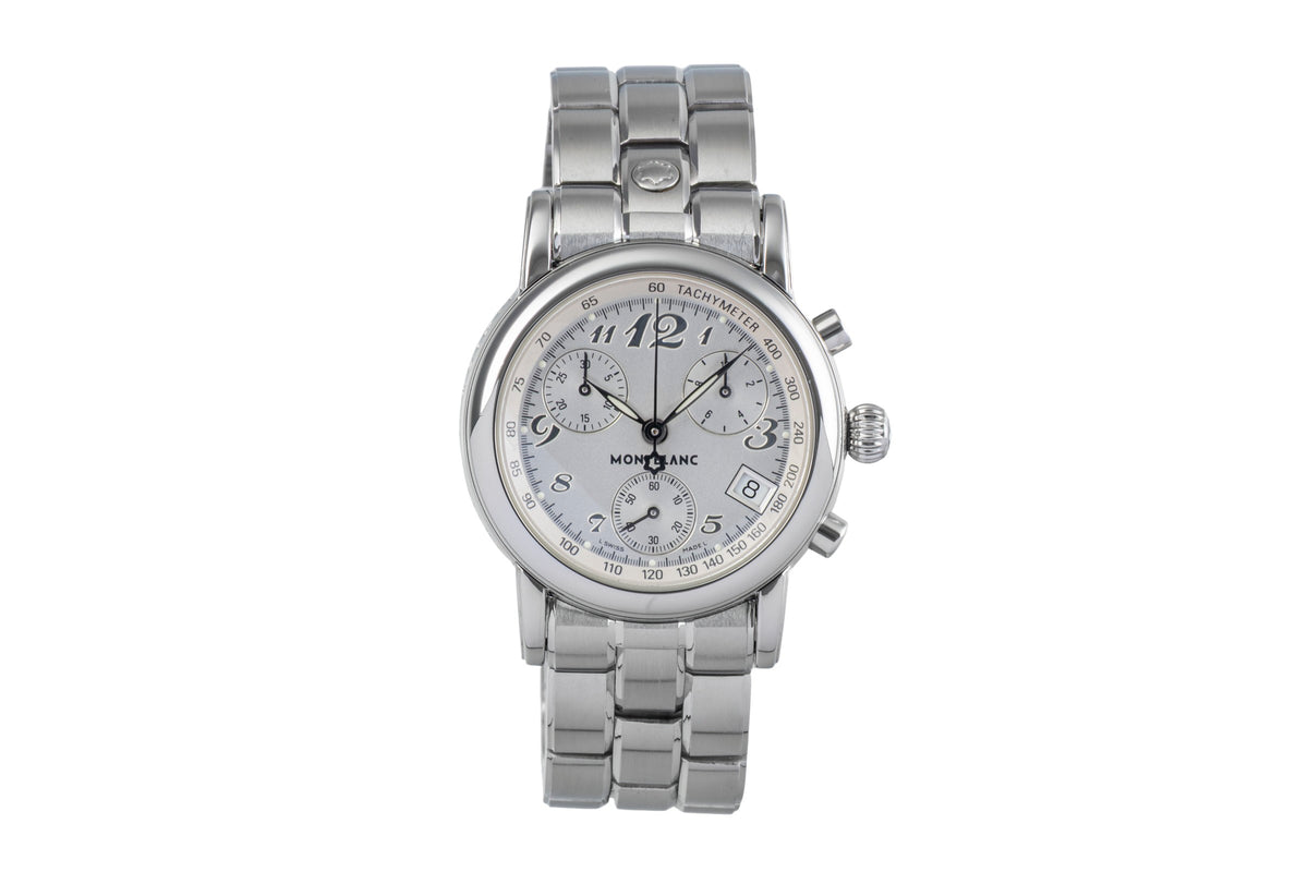 Meisterstück chronograph steel quartz watch 7039 [ ]