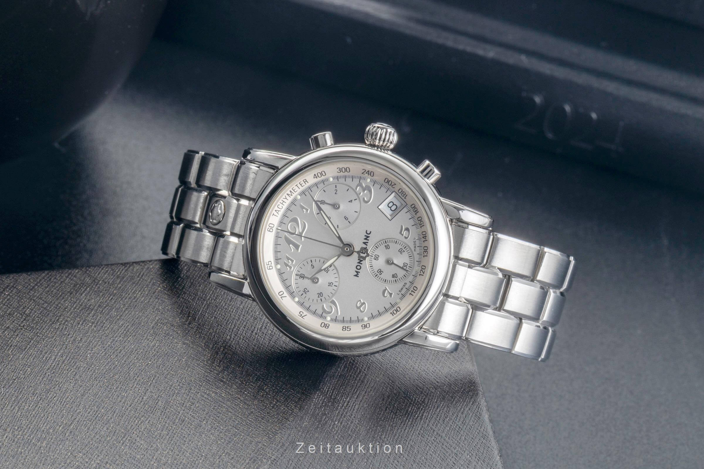 Montblanc Meisterstück chronograph steel quartz women's watch 7039  [2500895]