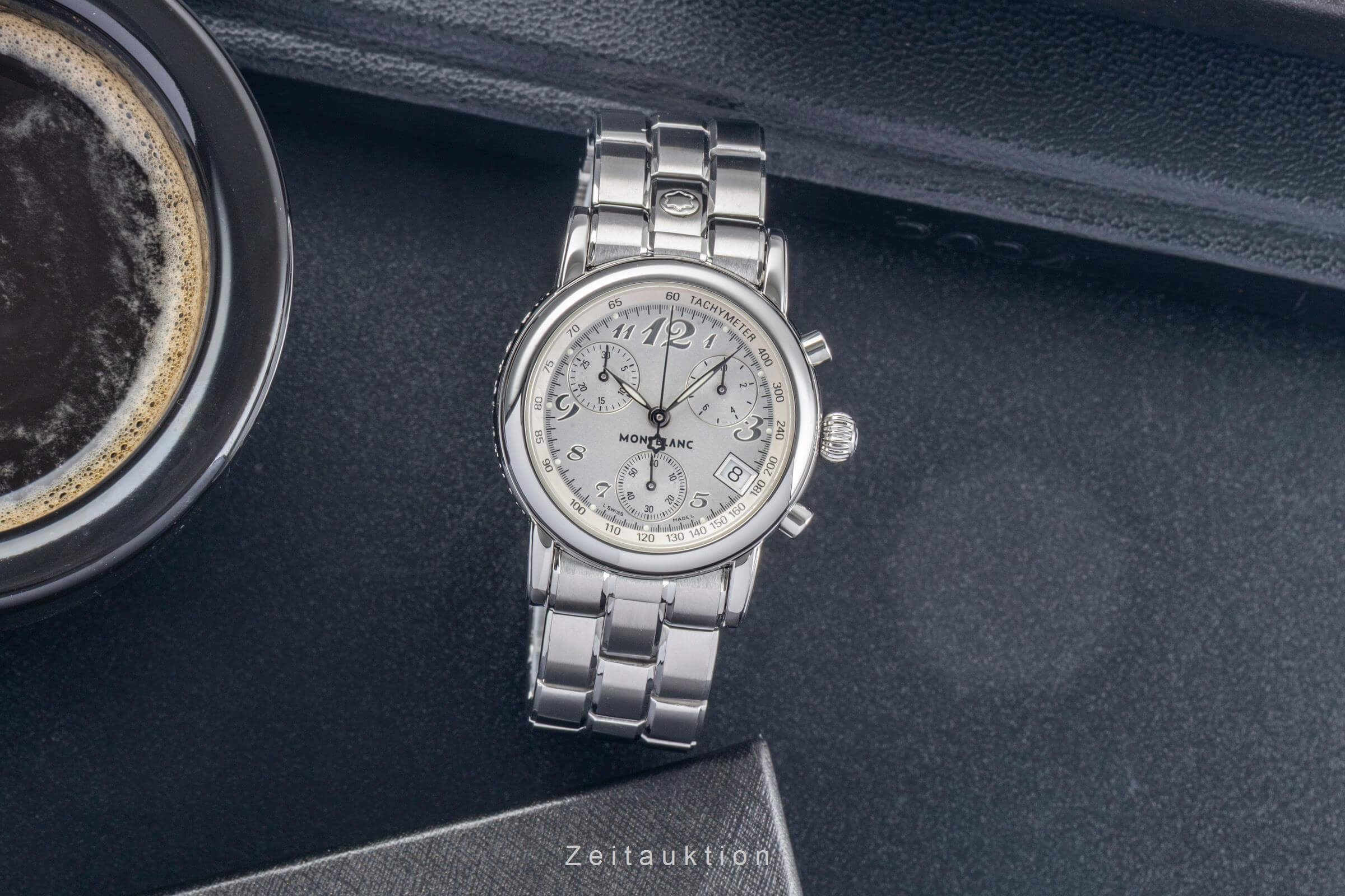Montblanc Meisterstück chronograph steel quartz Kal. 4810.106 Ref