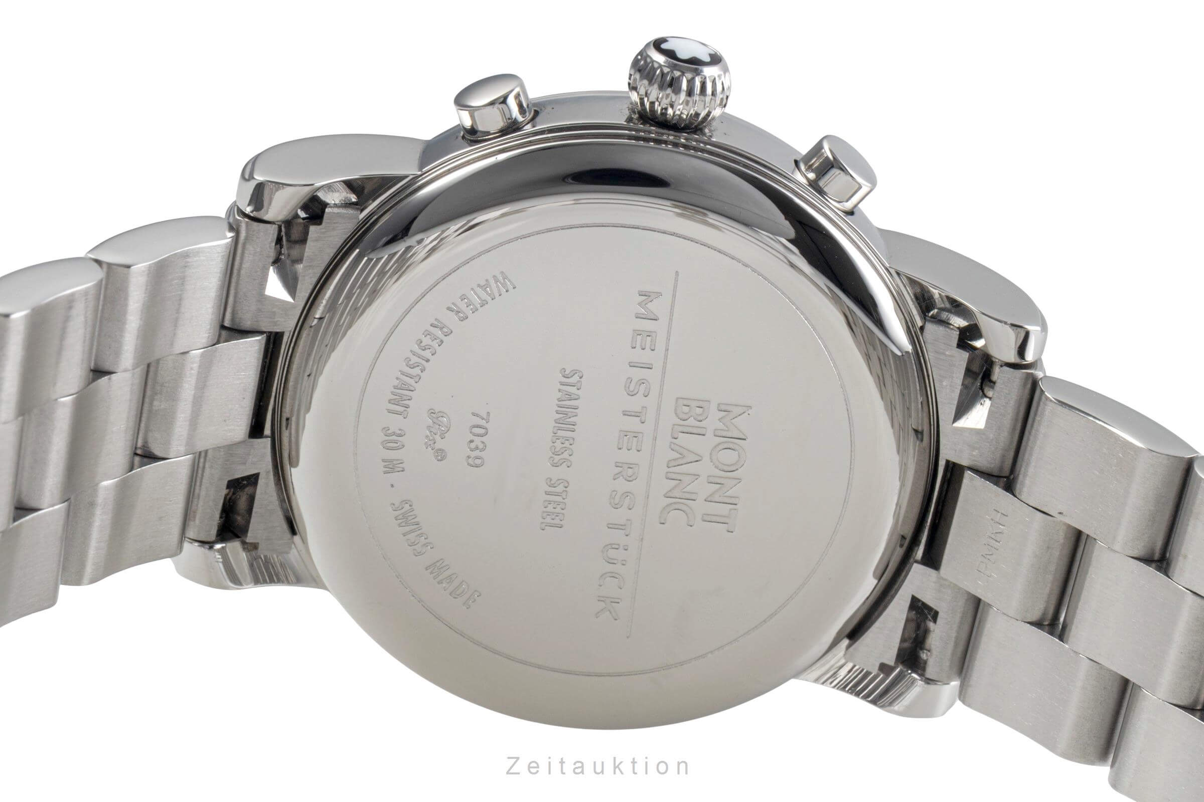 Montblanc Meisterstück chronograph steel quartz women's watch 7039  [2500895]