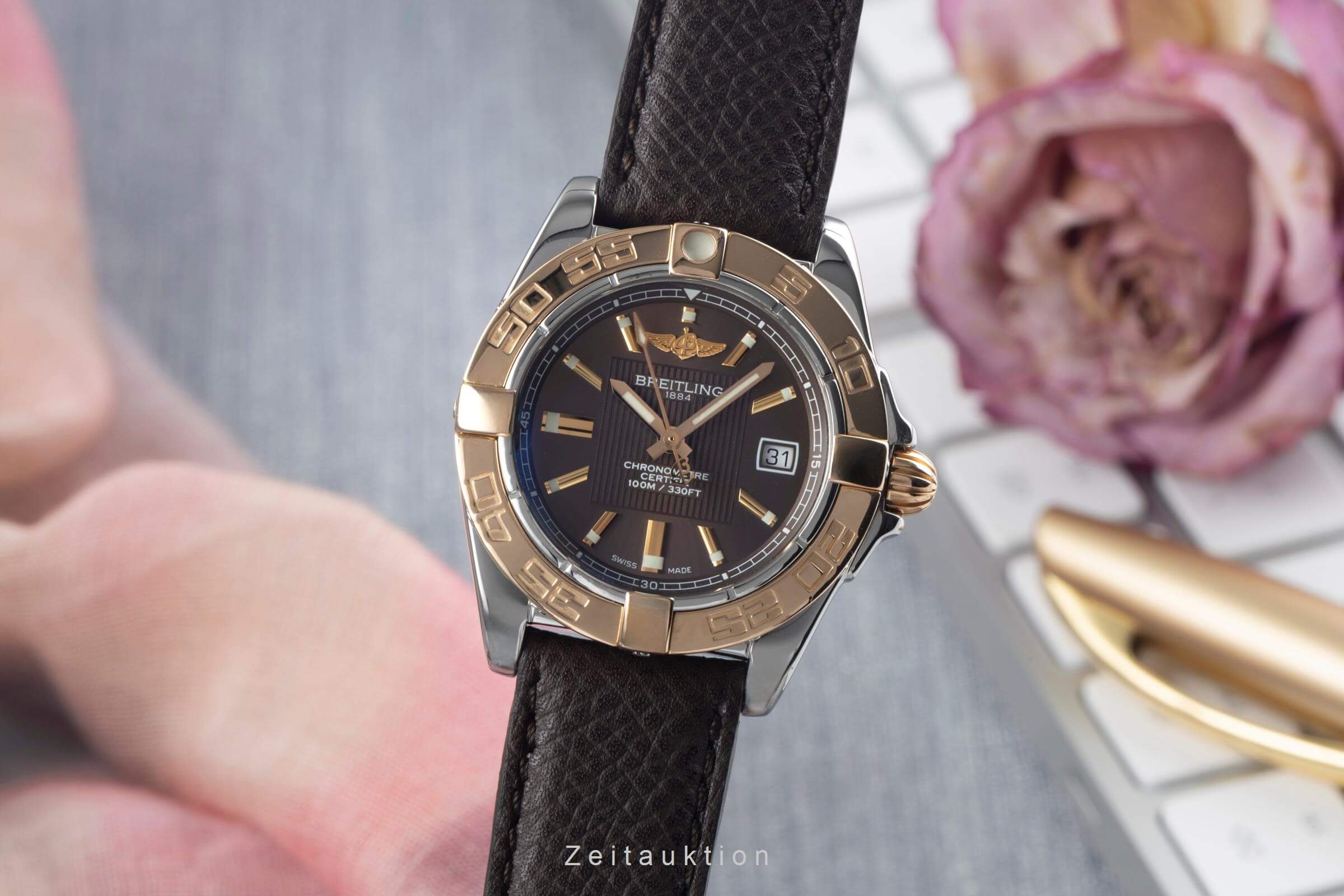 Breitling Cockpit Galactic Lady 32 Stahl / Rosegold Damenuhr Datum Ref. C71356 [2500904]