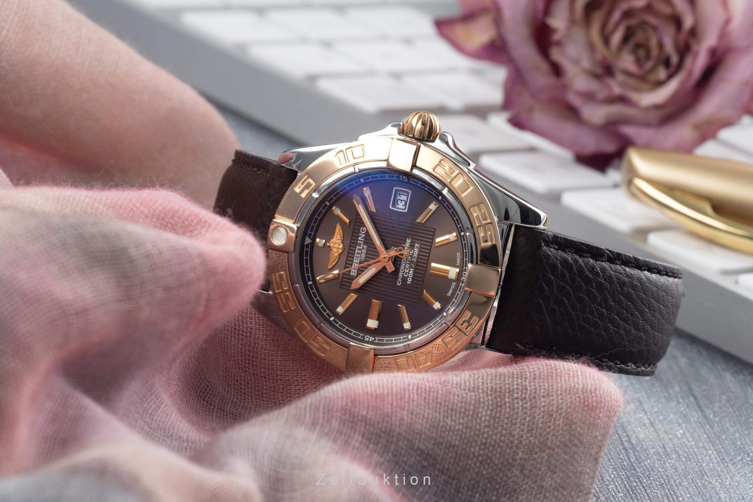 Breitling Cockpit Galactic Lady 32 Stahl / Rosegold Damenuhr Datum Ref. C71356 [2500904]