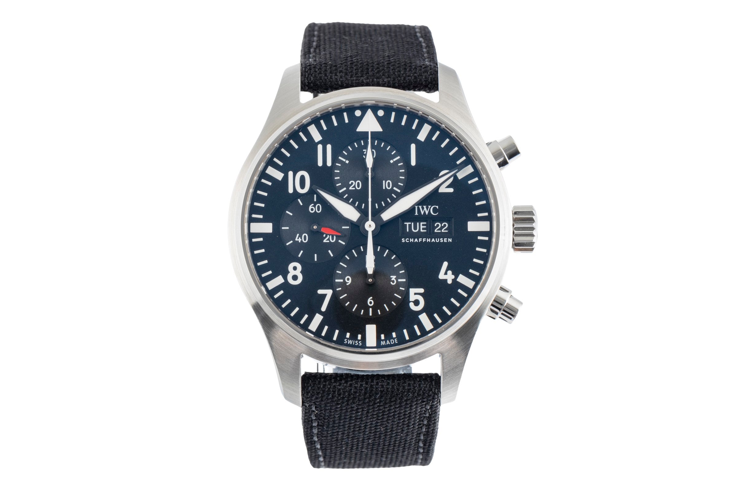 IWC Pilot cronografo acciaio automatismo orologio da uomo IW377709 LP: 7300EUR  [2500908]