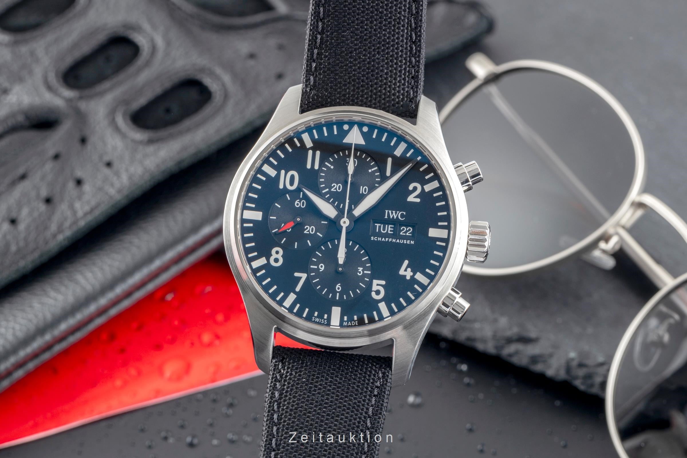 IWC Pilot cronografo acciaio automatismo orologio da uomo IW377709 LP: 7300EUR  [2500908]