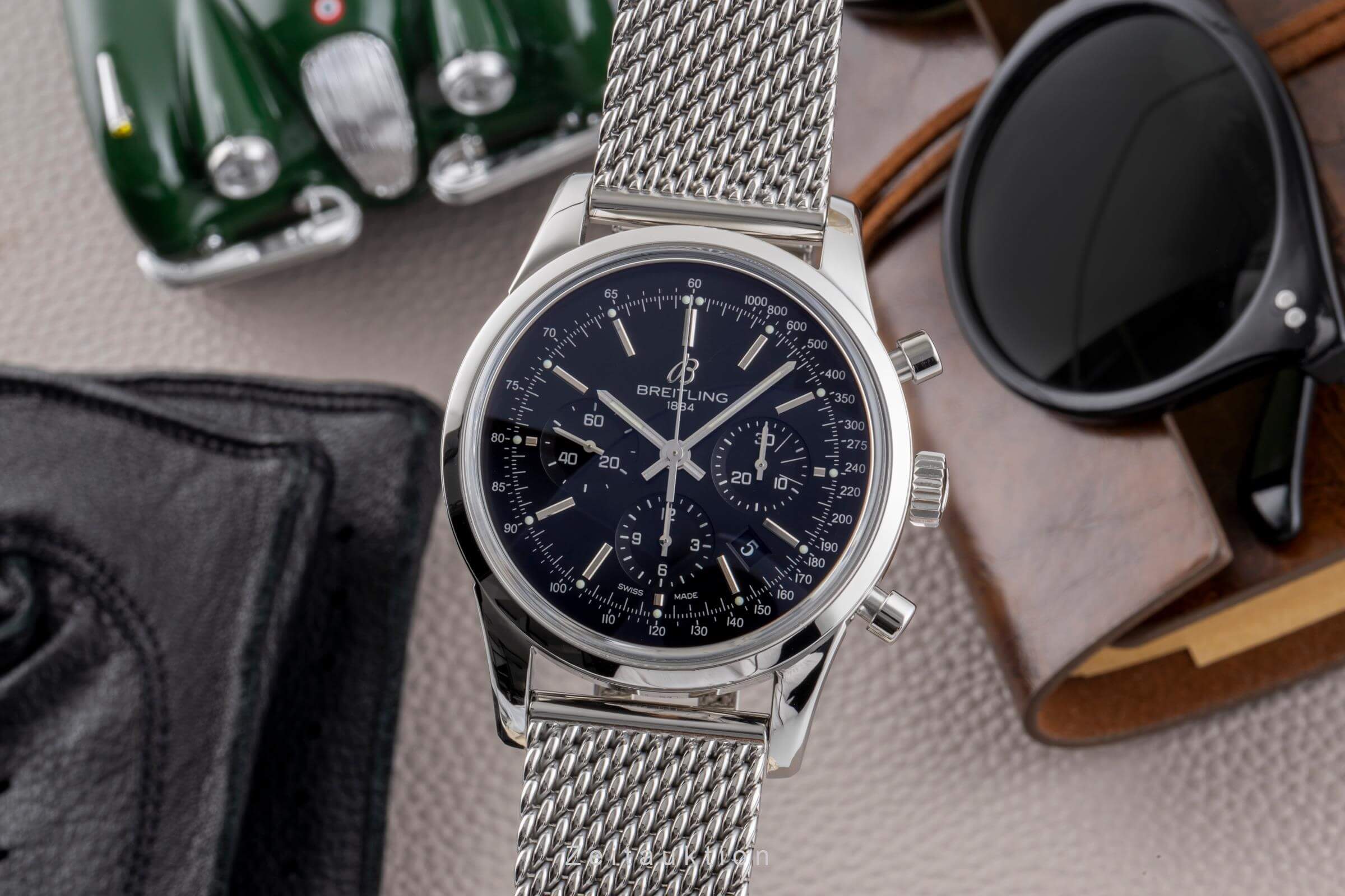 Breitling Transocean cronografo acciaio automatismo orologio da uomo AB0152  [2500925]