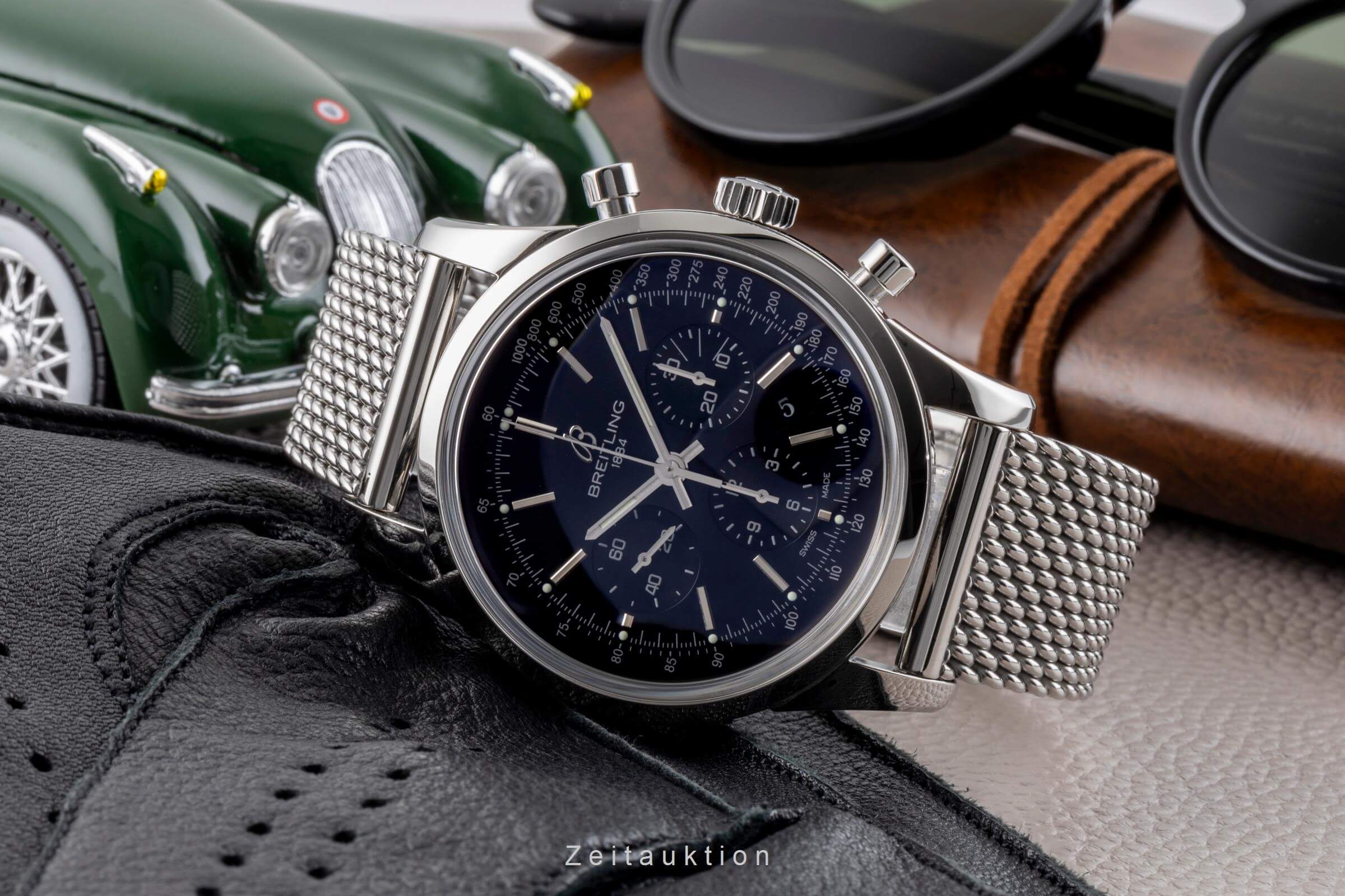 Breitling Transocean cronografo acciaio automatismo orologio da uomo AB0152  [2500925]