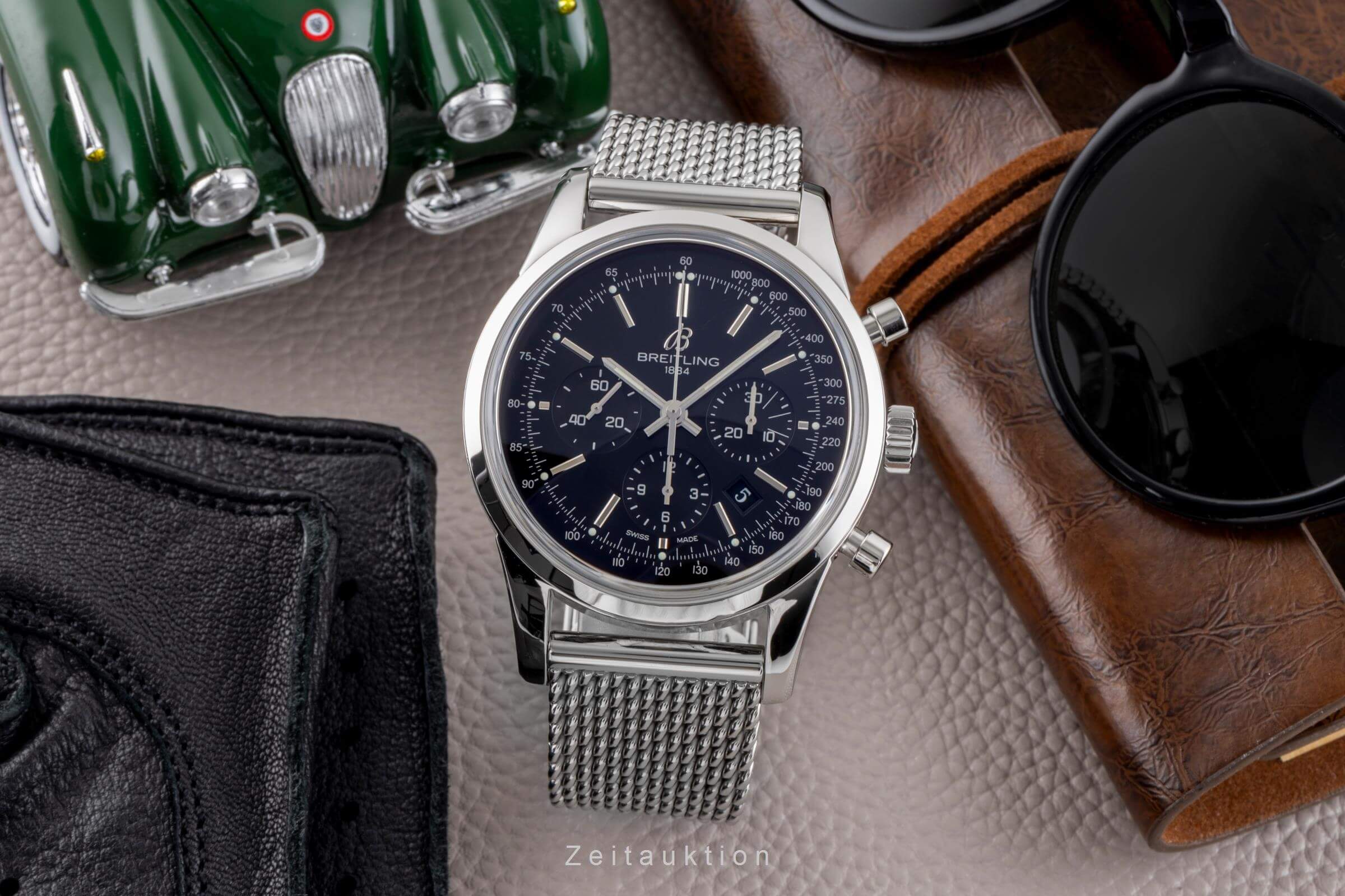 Breitling Transocean cronografo acciaio automatismo orologio da uomo AB0152  [2500925]