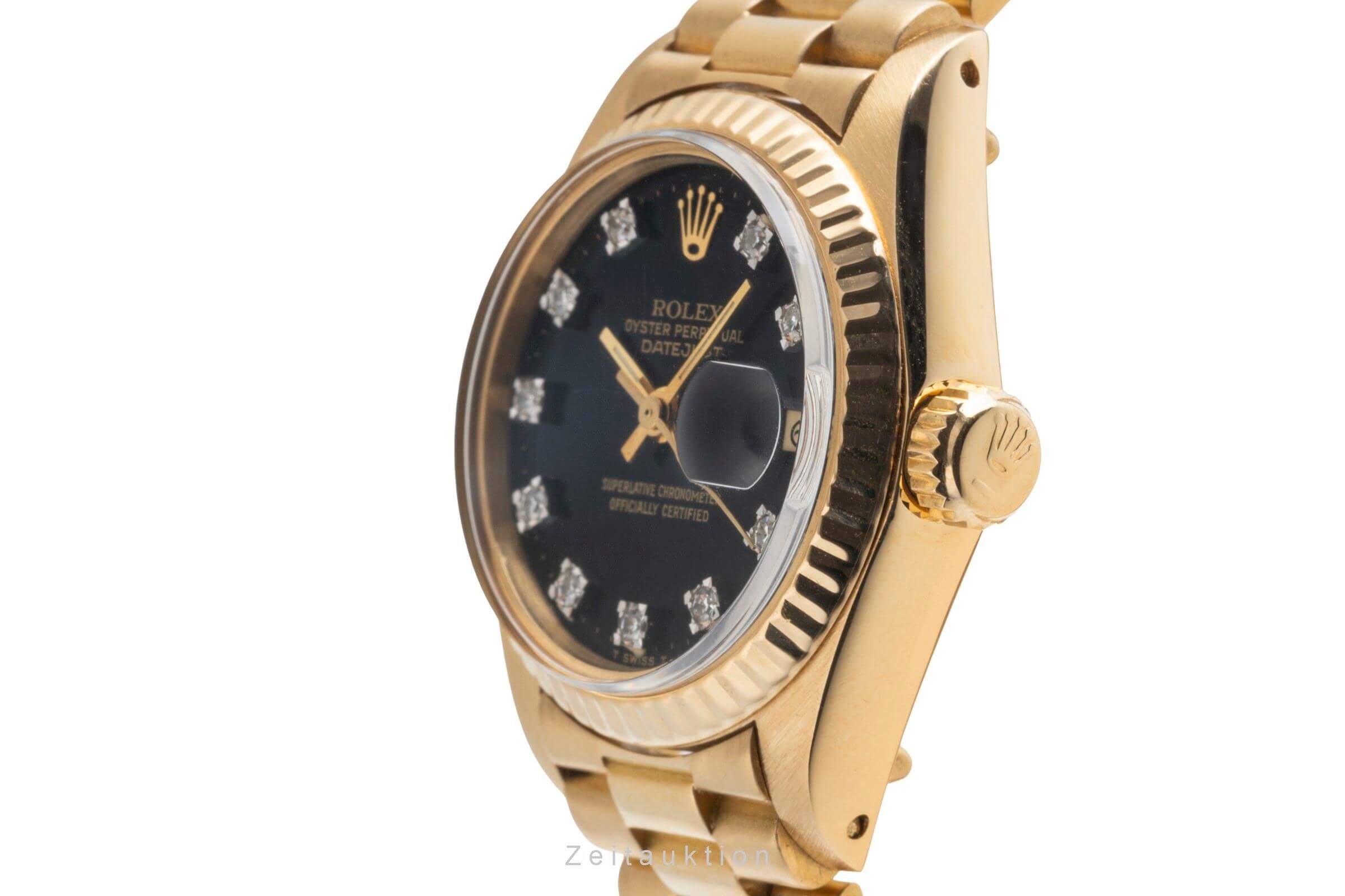 Rolex Lady Datejust 18k Gold (0,750) Black Diamond Dial Damen Ref. 6917  [2500938]