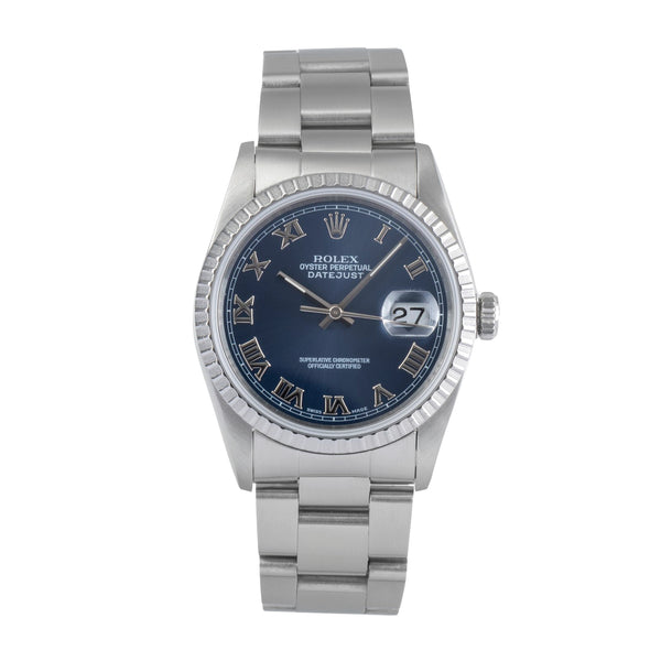 Rolex Datejust acero automático reloj para caballeros 16220  [2500942]