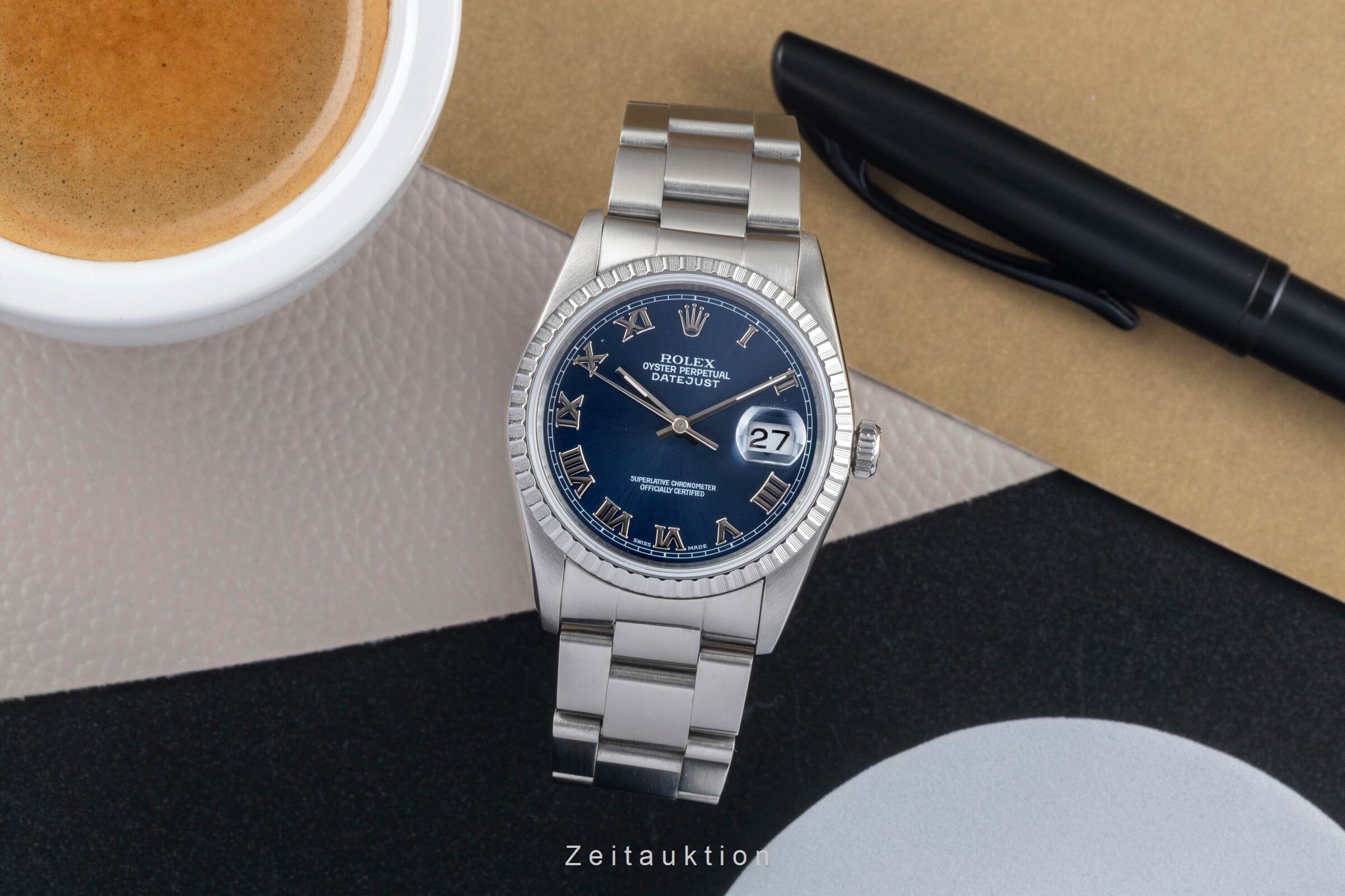 Rolex Datejust acero automático reloj para caballeros 16220  [2500942]