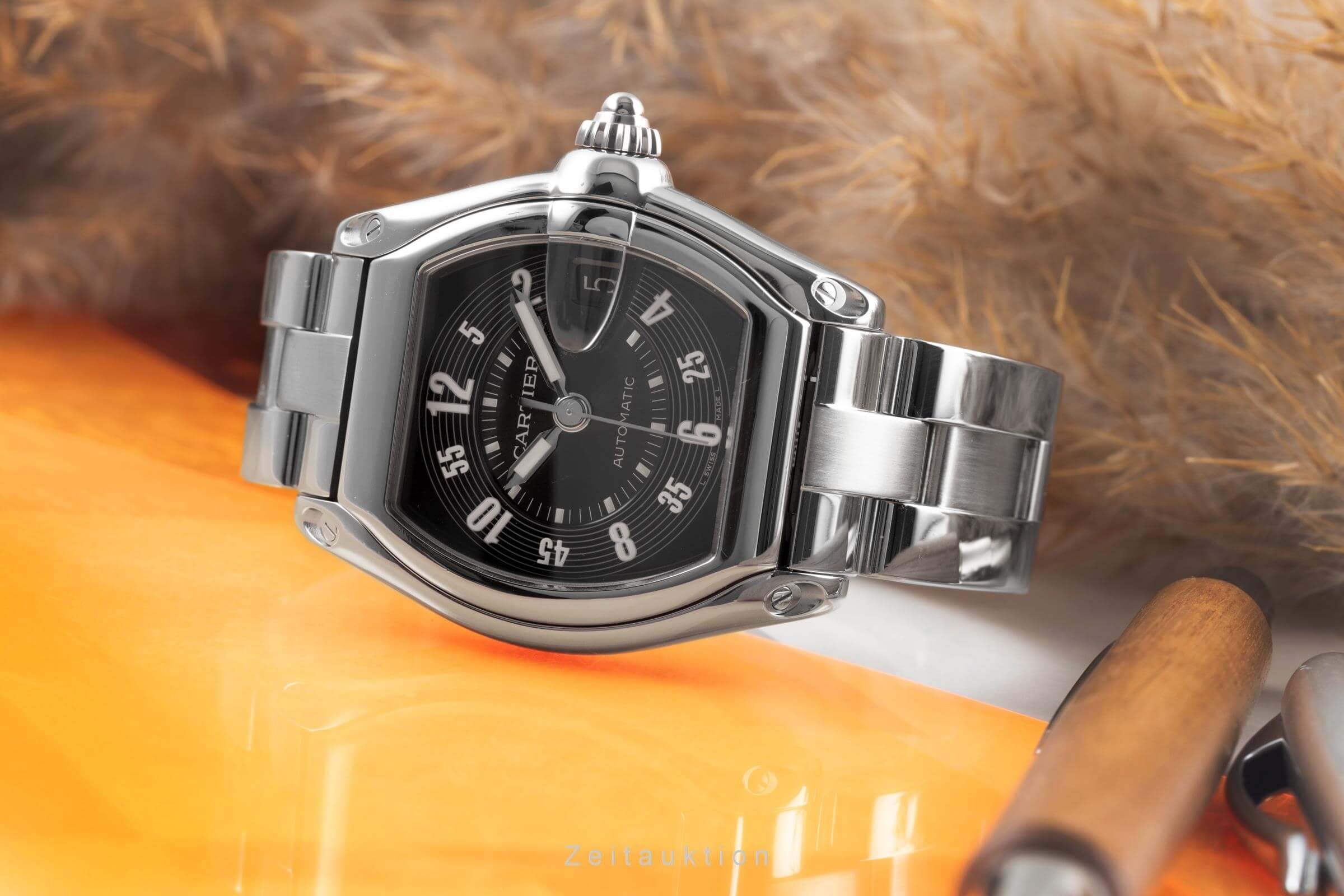 Cartier Roadster acero automático reloj para caballeros W62004V3  [2500944]