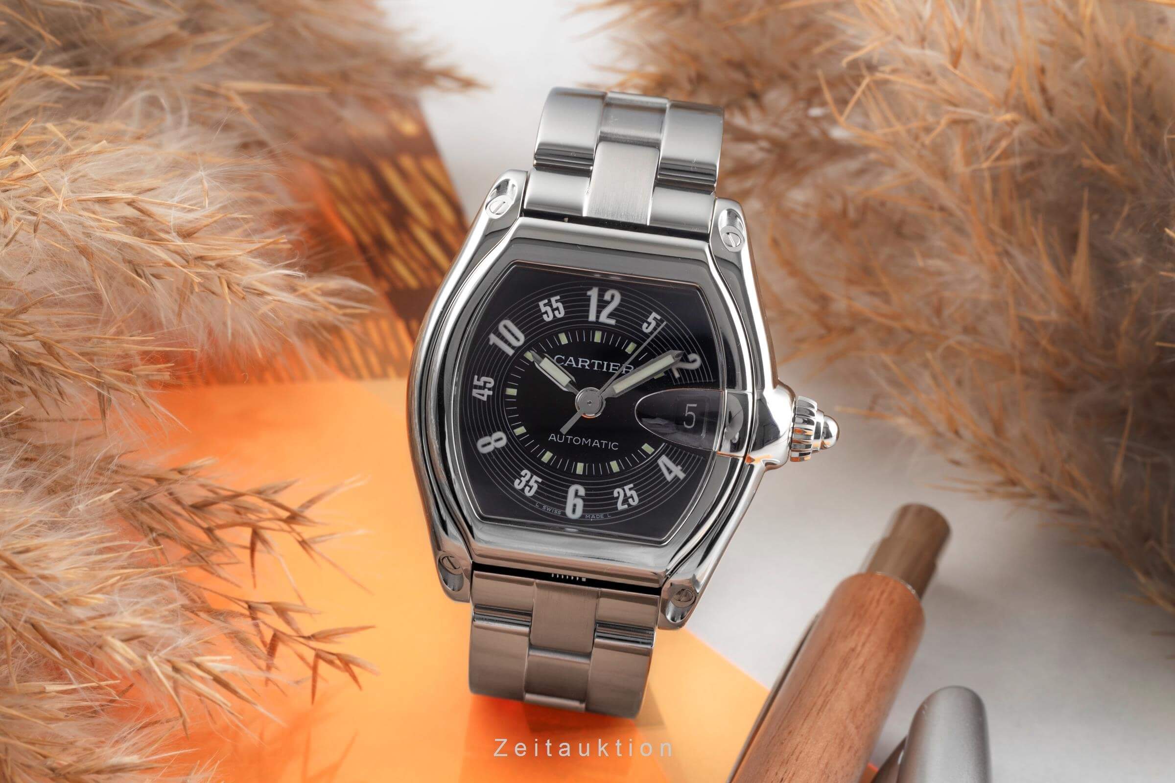 Cartier Roadster acero automático reloj para caballeros W62004V3  [2500944]