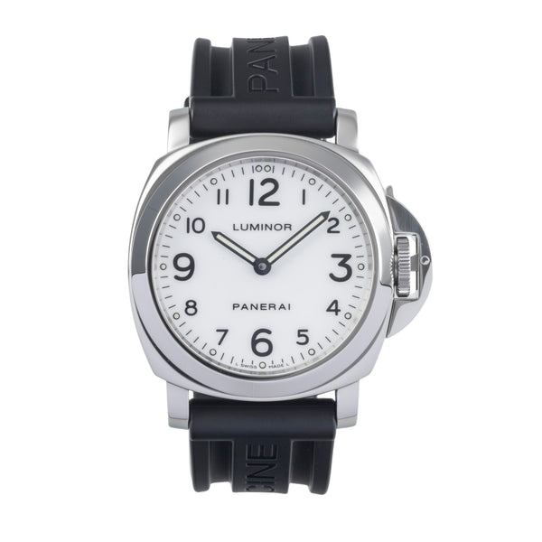 Panerai Luminor Base White Dial Stahl Handaufzug Ref. PAM00114 B&P VP: 5700,- € [2500949]