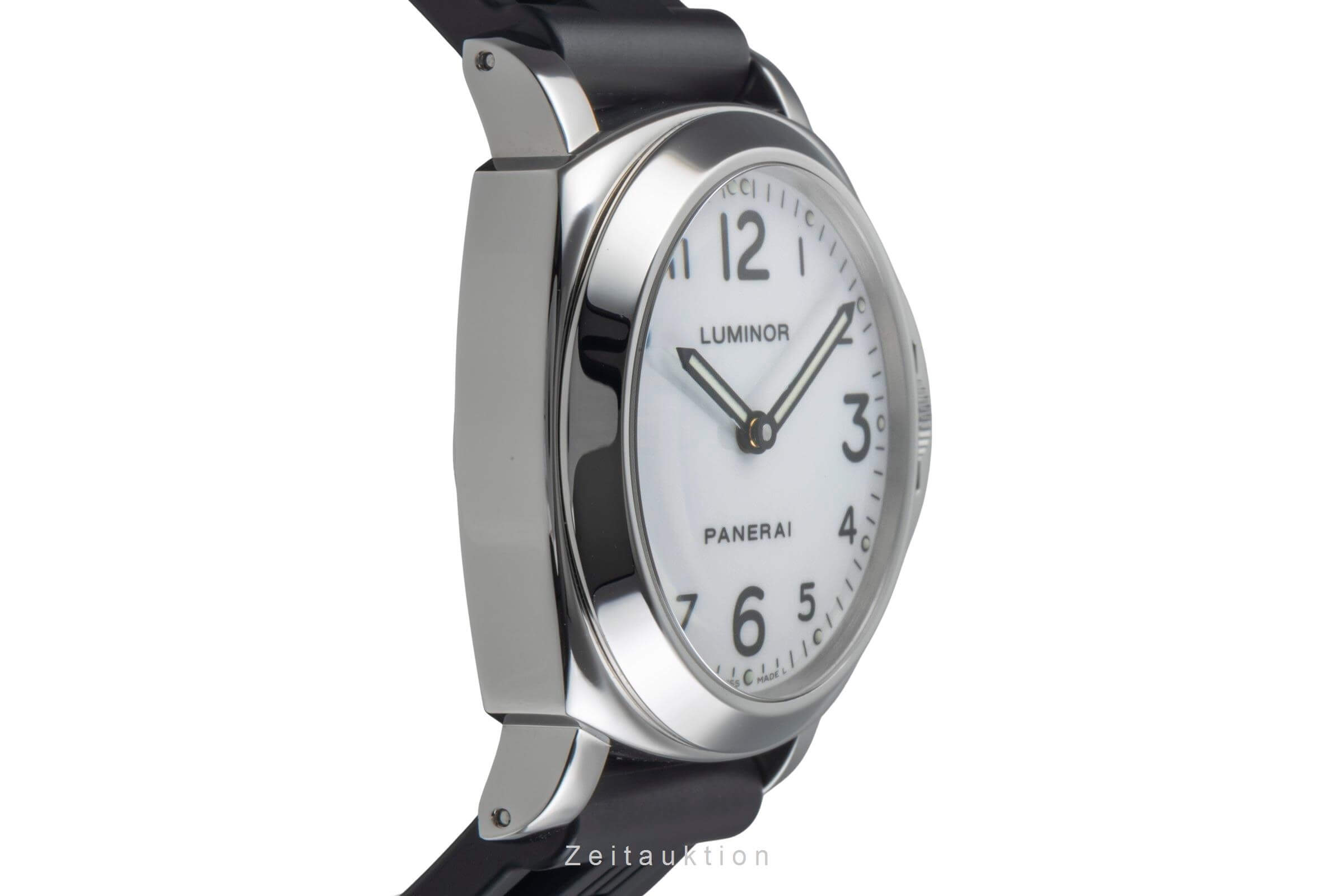 Panerai Luminor Base White Dial Stahl Handaufzug Ref. PAM00114 B&P VP: 5700,- € [2500949]
