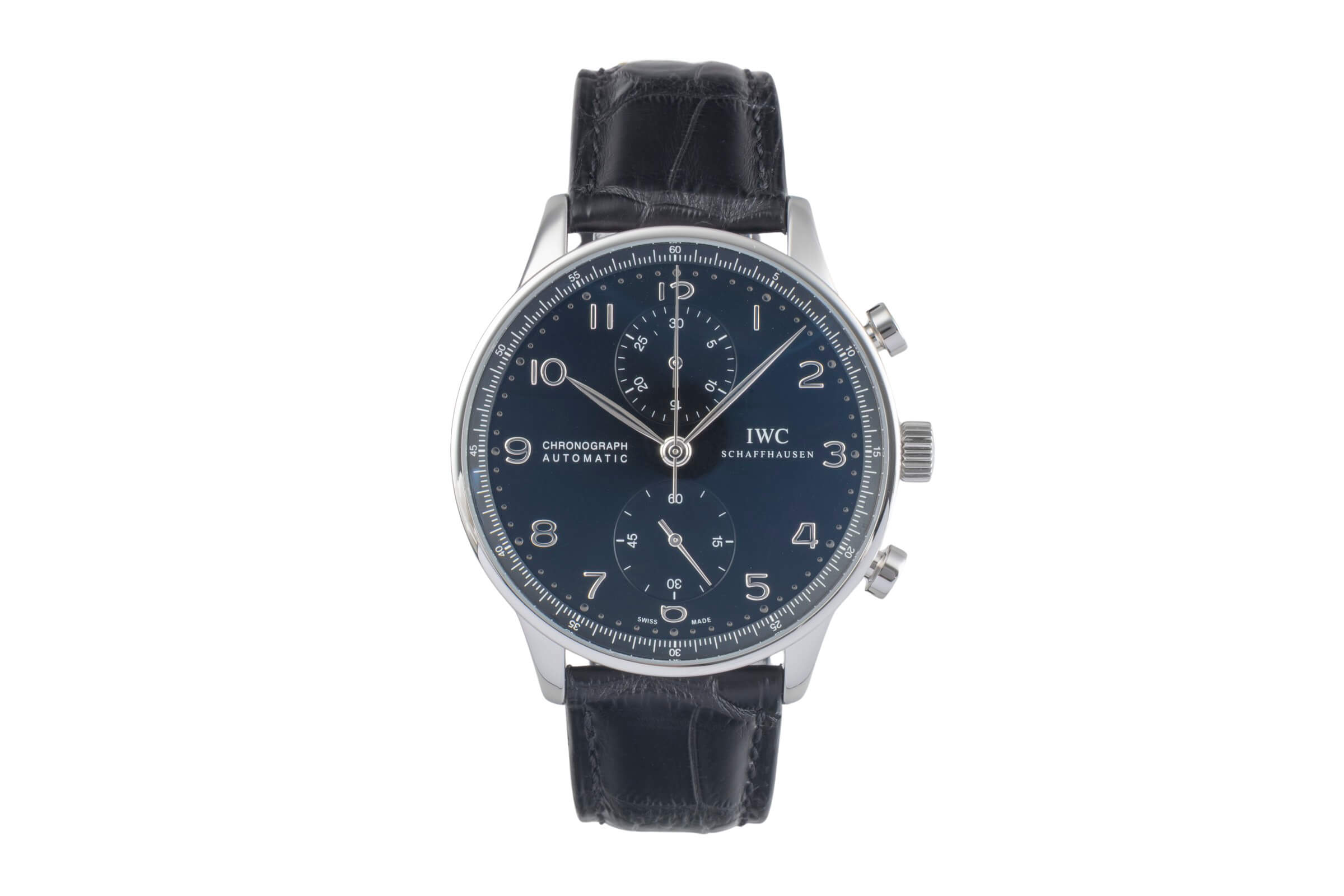 IWC Portugieser cronografo acciaio automatismo orologio da uomo IW371438 LP: 9100EUR  [2500952]