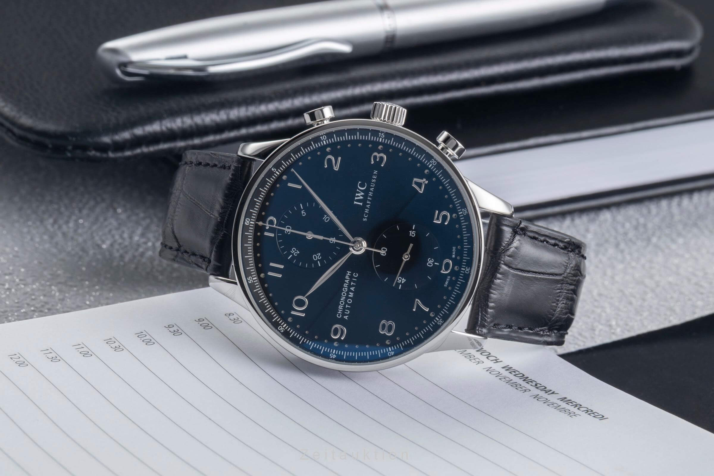 IWC Portugieser cronografo acciaio automatismo orologio da uomo IW371438 LP: 9100EUR  [2500952]