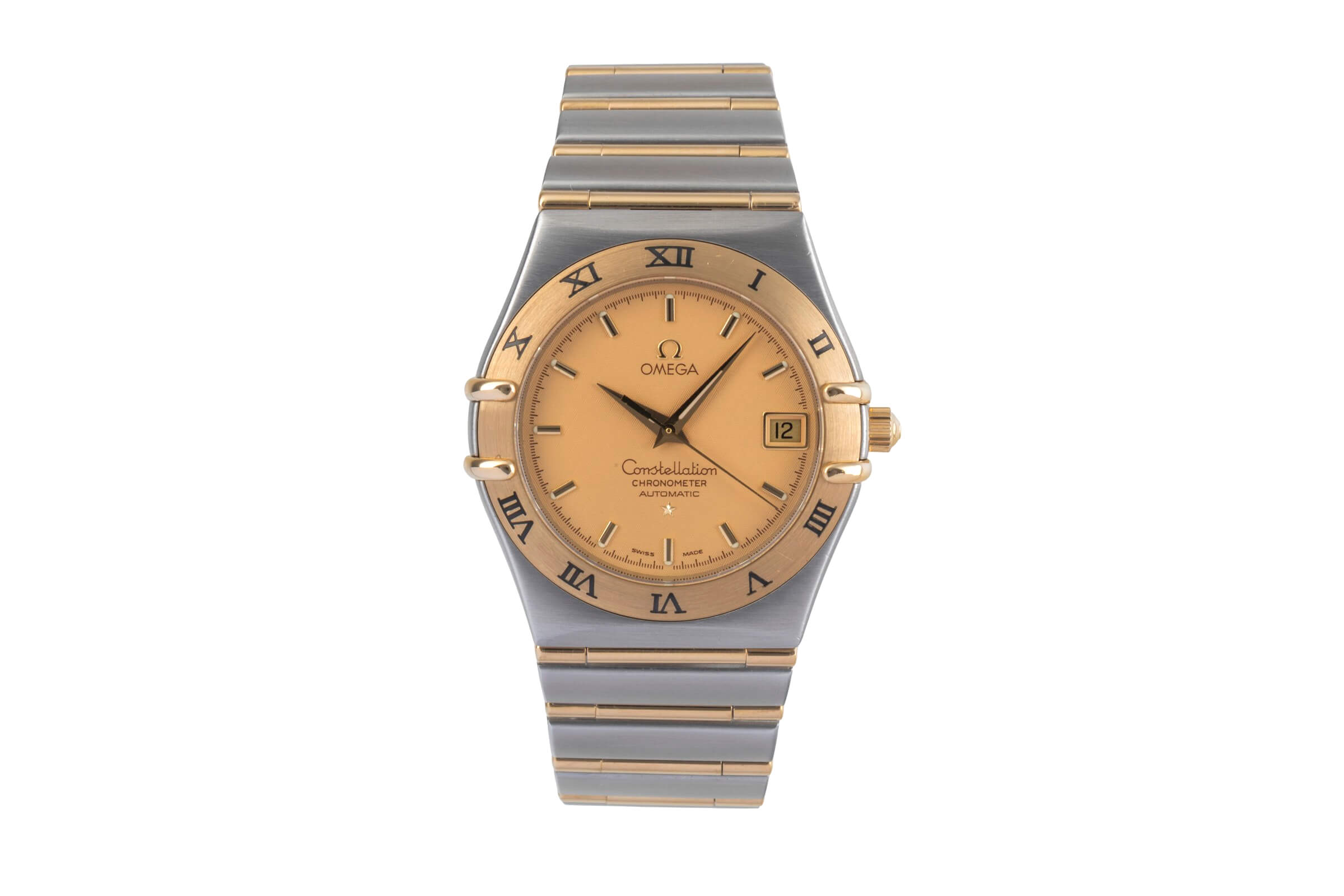 Omega Constellation acciaio / oro automatismo orologio da uomo 1202.10.00  [2500975]