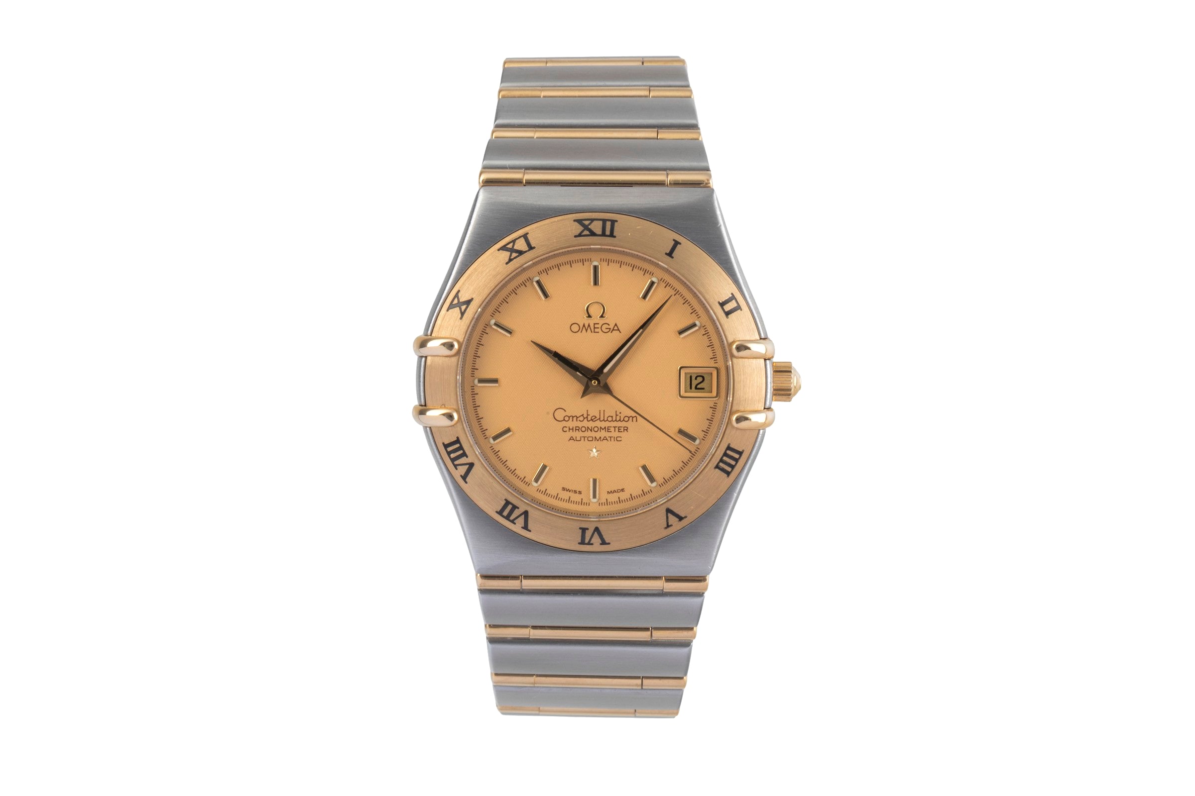 Omega Constellation steel / gold automatic men's watch 1202.10.00  [2500975]