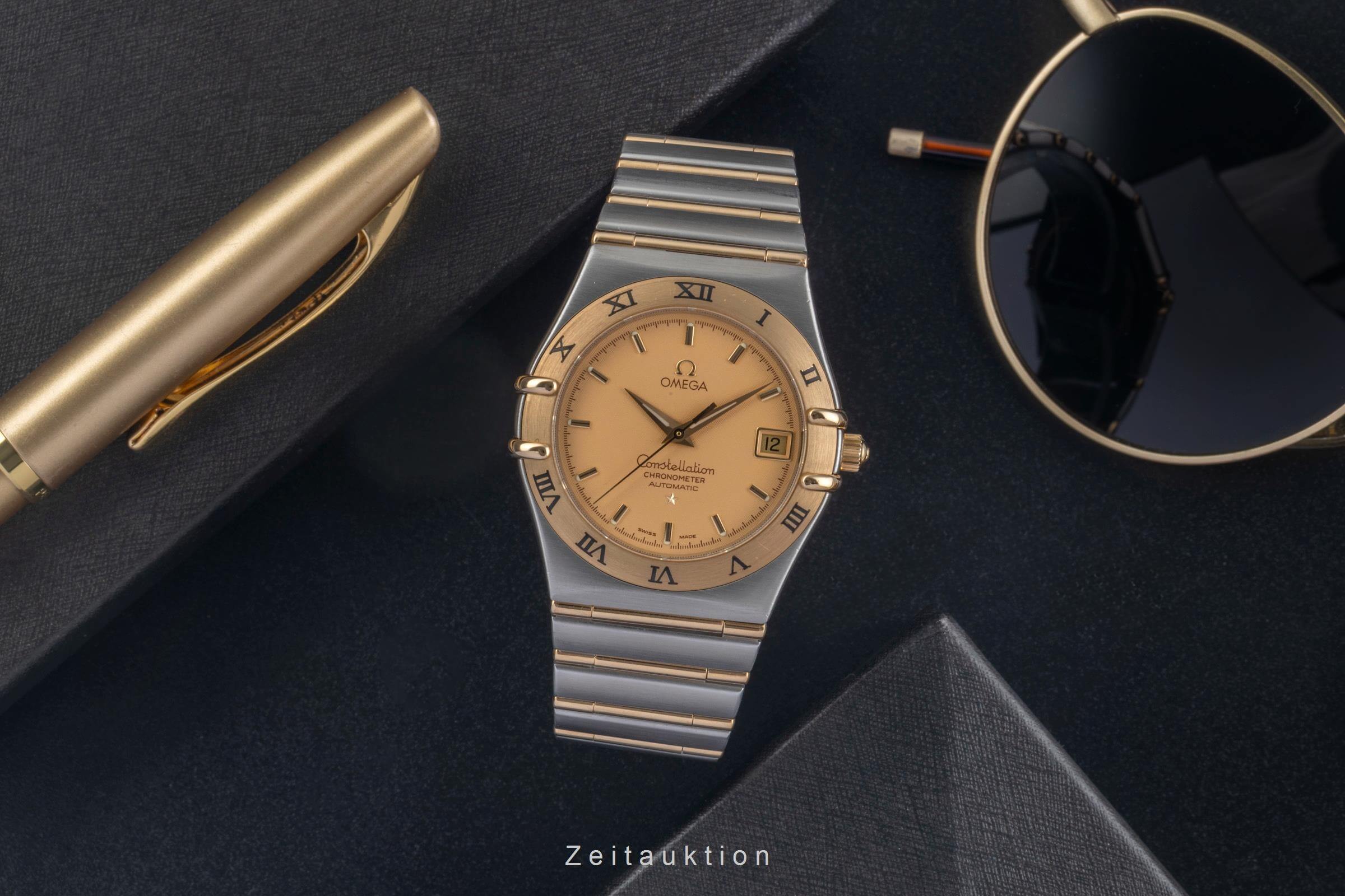 Omega Constellation acciaio / oro automatismo orologio da uomo 1202.10.00  [2500975]