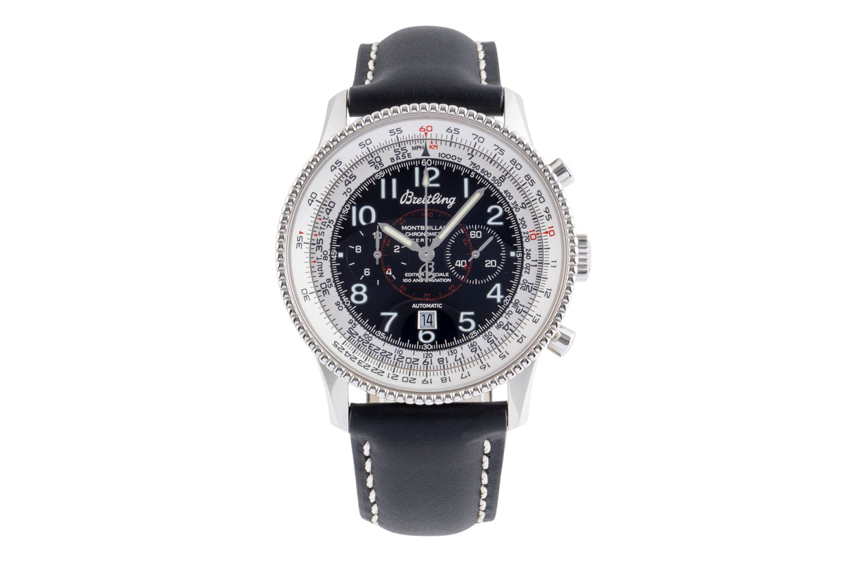 Montbrillant chronograph 18 ct white gold automatic watch J35330 Limited [ ]
