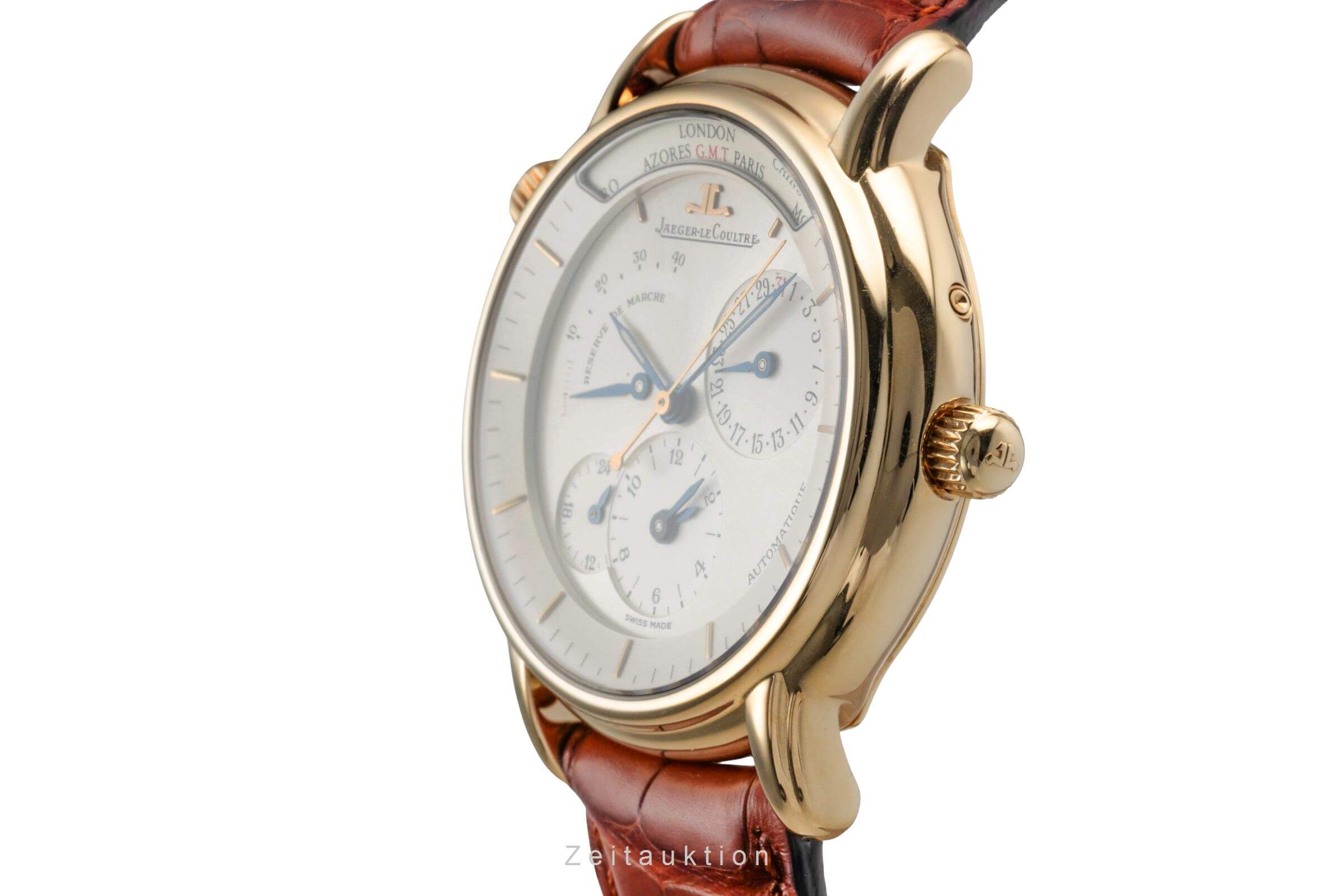 Jaeger LeCoultre Master Geographic 18 ct gold automatic men's watch QA169102  169.1.92  [2500995]