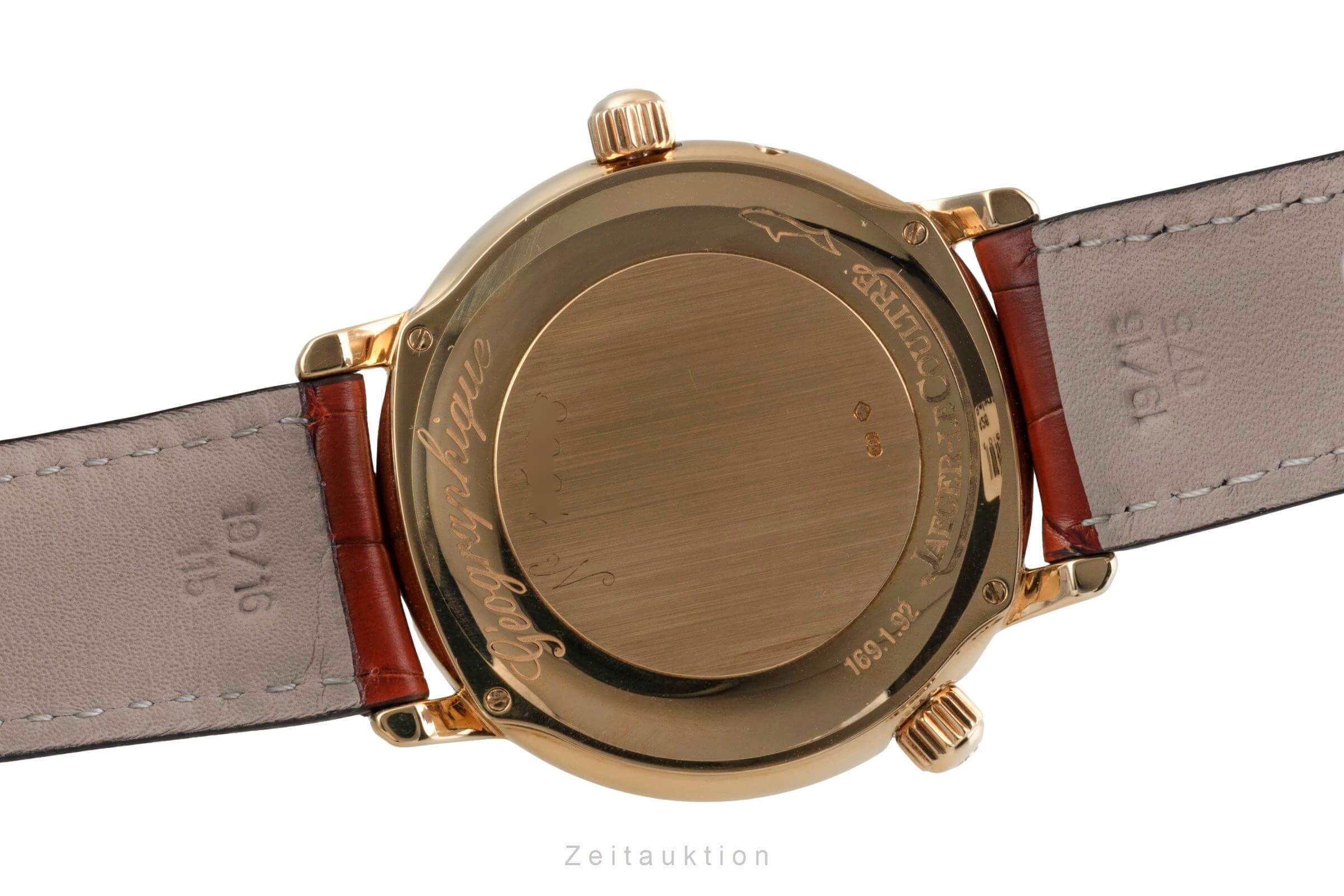 Jaeger LeCoultre Master Geographic 18 ct gold automatic men's watch QA169102  169.1.92  [2500995]