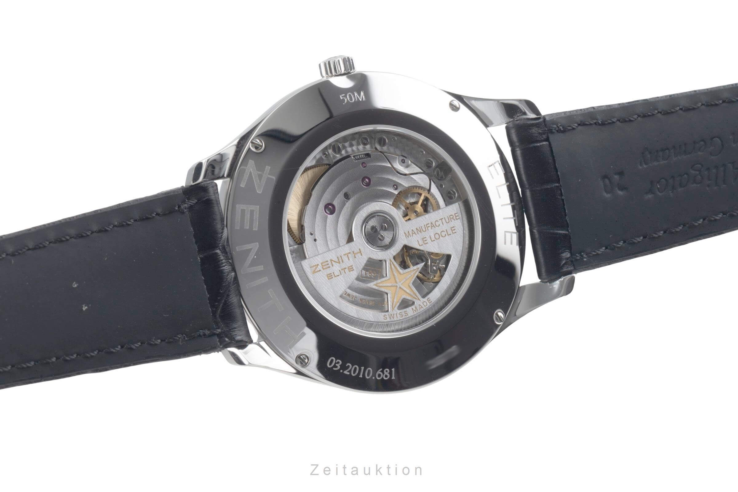 Zenith Elite steel automatic men's watch 03.2010.681/01.C493 LP: 6400EUR  [2501000]