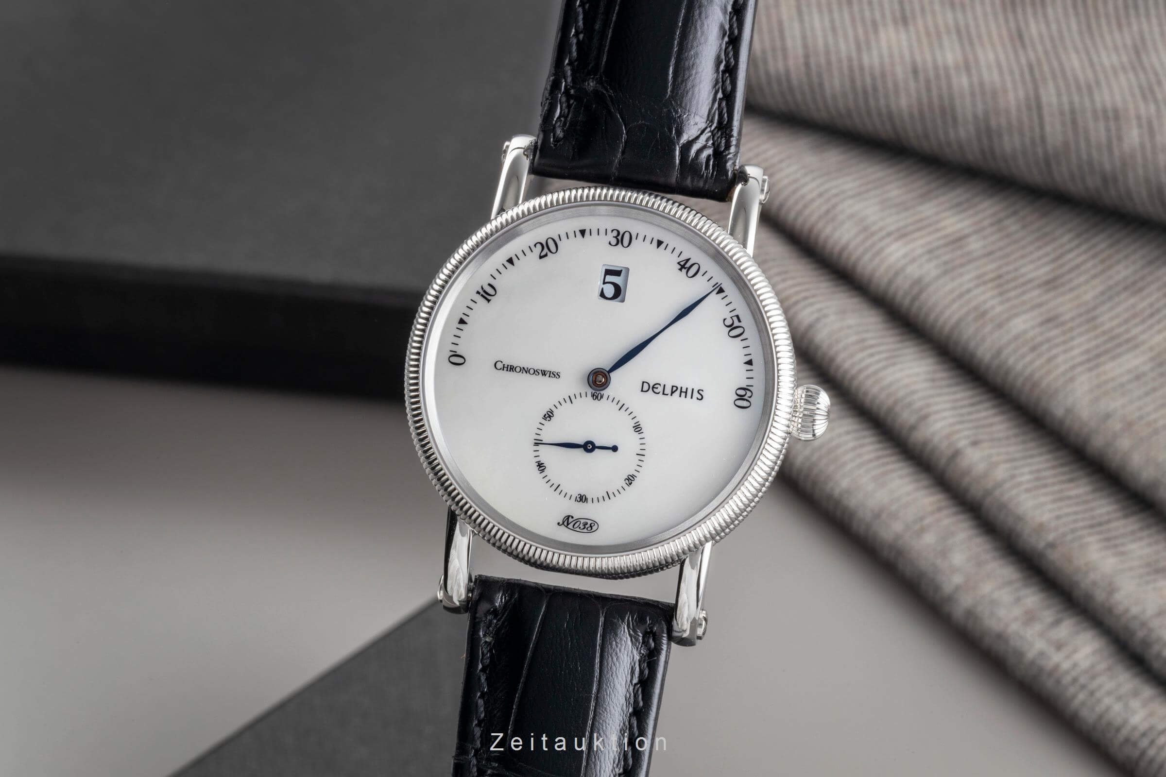 Chronoswiss Delphis MOP Automatik Stahl Glasboden Ref. CH1423 Papiere 2011 [2501008]