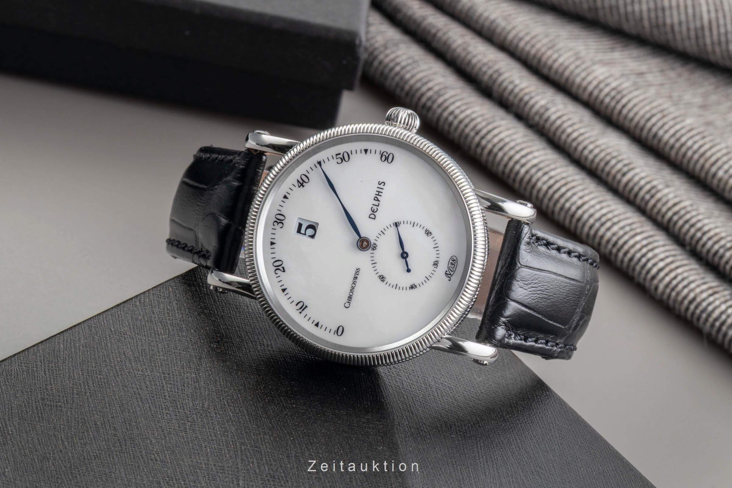 Chronoswiss Delphis MOP Automatik Stahl Glasboden Ref. CH1423 Papiere 2011 [2501008]