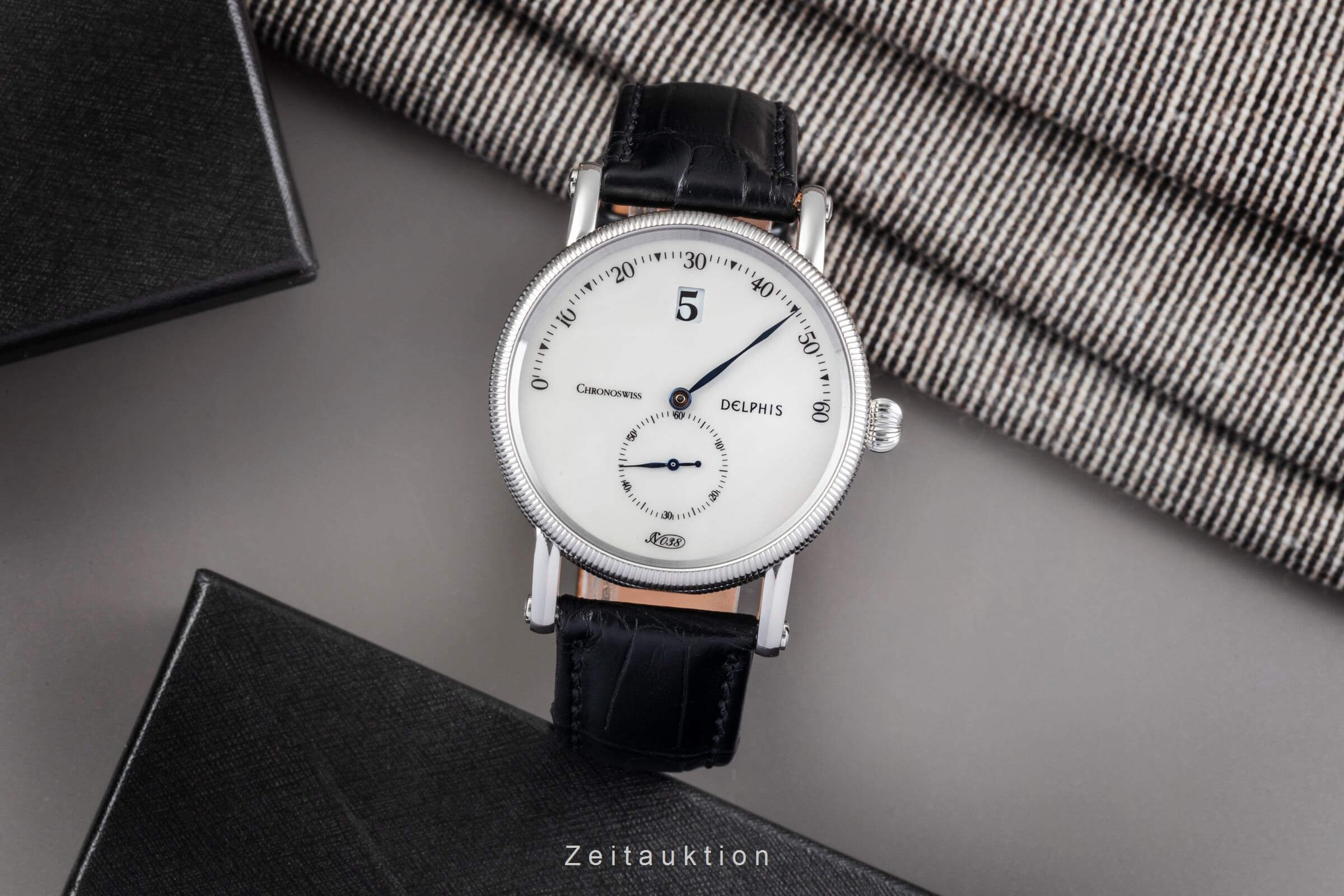 Chronoswiss Delphis MOP Automatik Stahl Glasboden Ref. CH1423 Papiere 2011 [2501008]