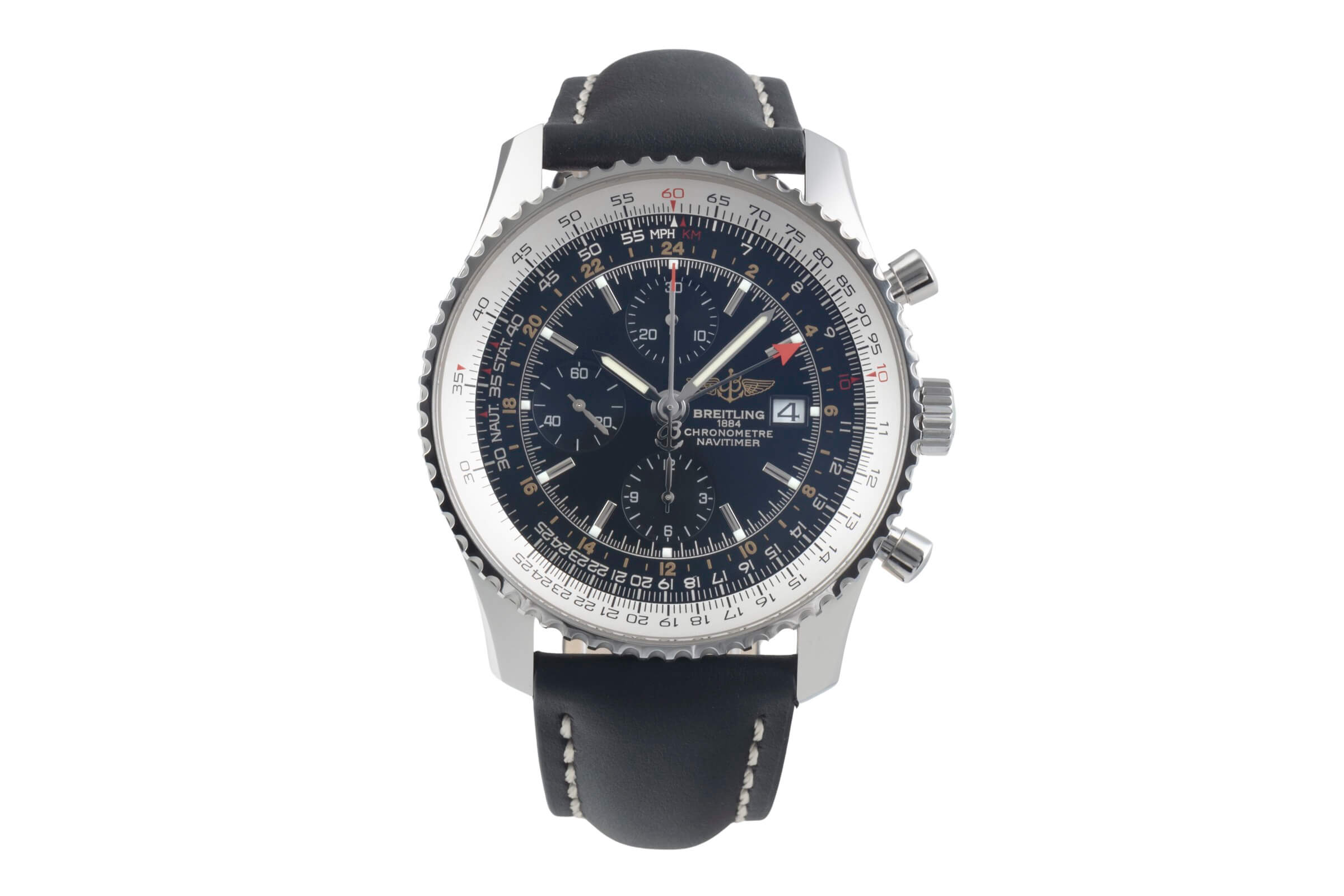 Breitling Navitimer World GMT Chronograph Automatik Ref. A24322, A242B26WBD  [2501026]