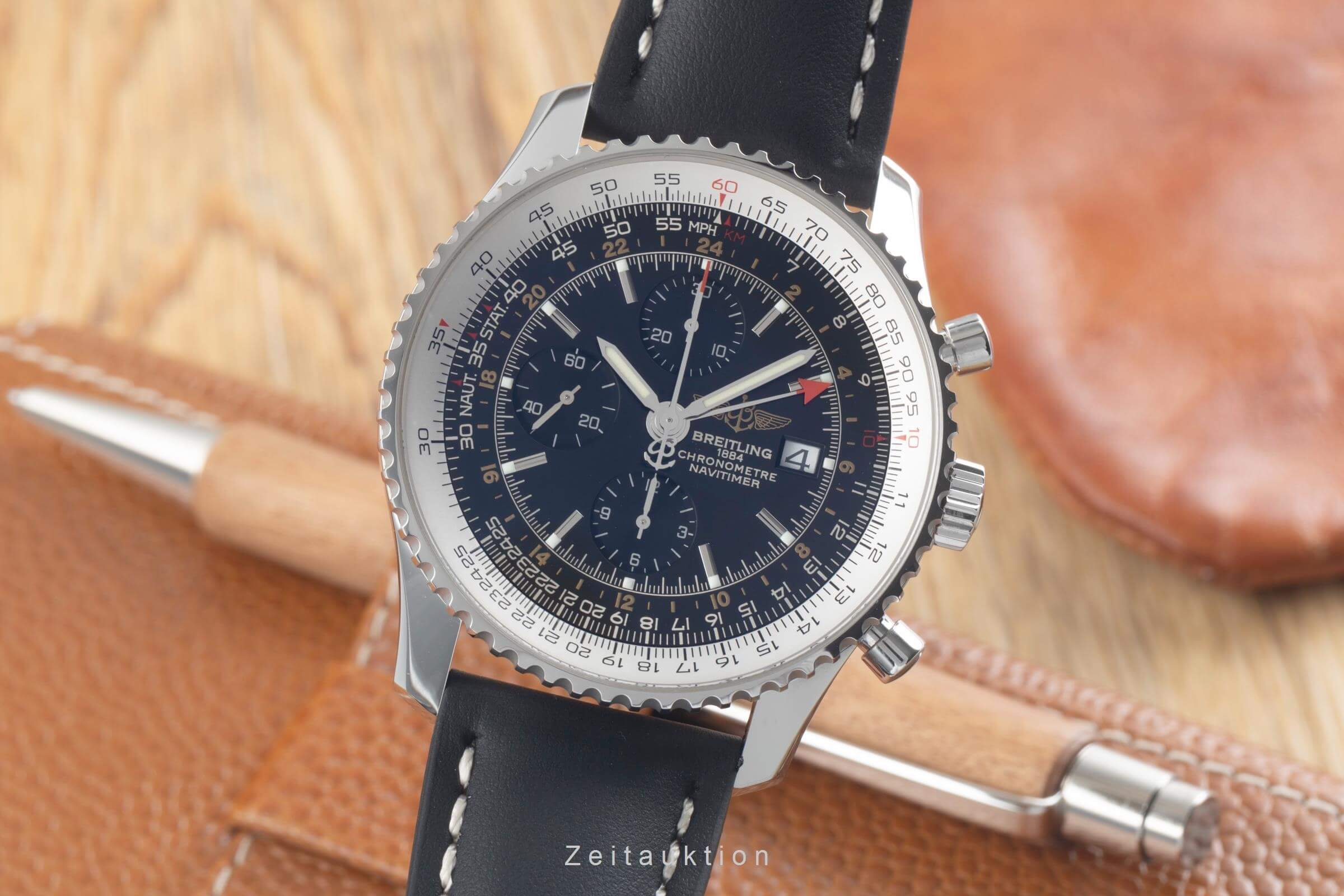 Breitling Navitimer World GMT Chronograph Automatik Ref. A24322, A242B26WBD  [2501026]
