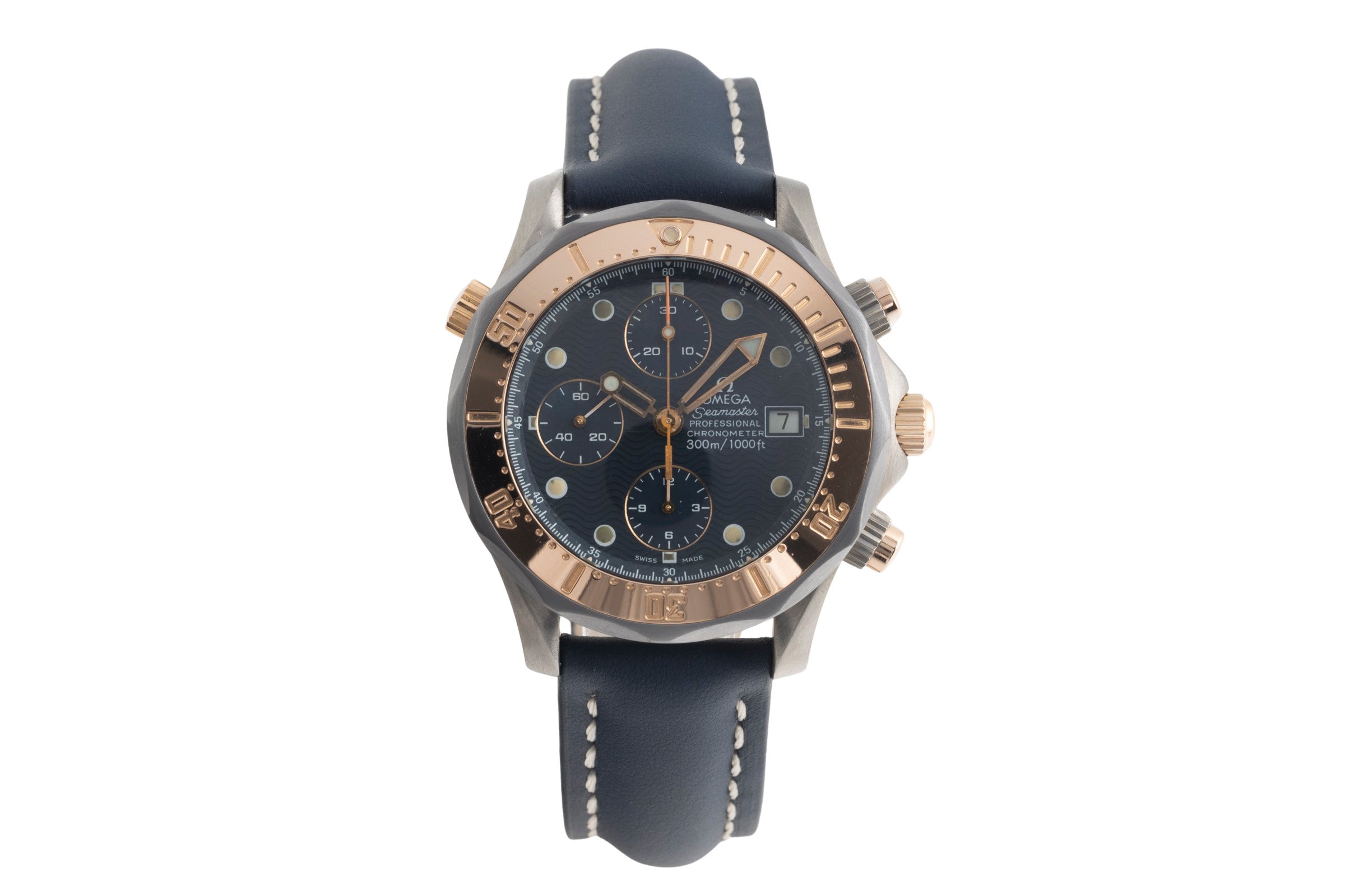 Omega Seamaster chronograph titanium / gold automatic men's watch 2296.80.00  [2501031]