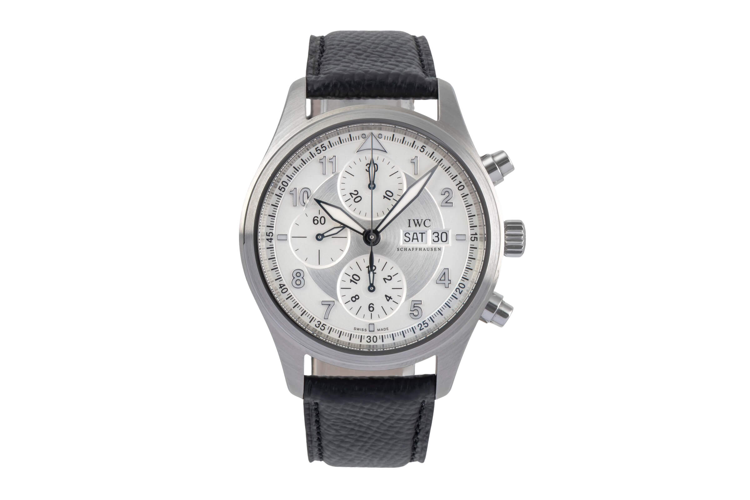 IWC Pilot cronografo acciaio automatismo orologio da uomo IW371705 LP: 7800EUR  [2501041]