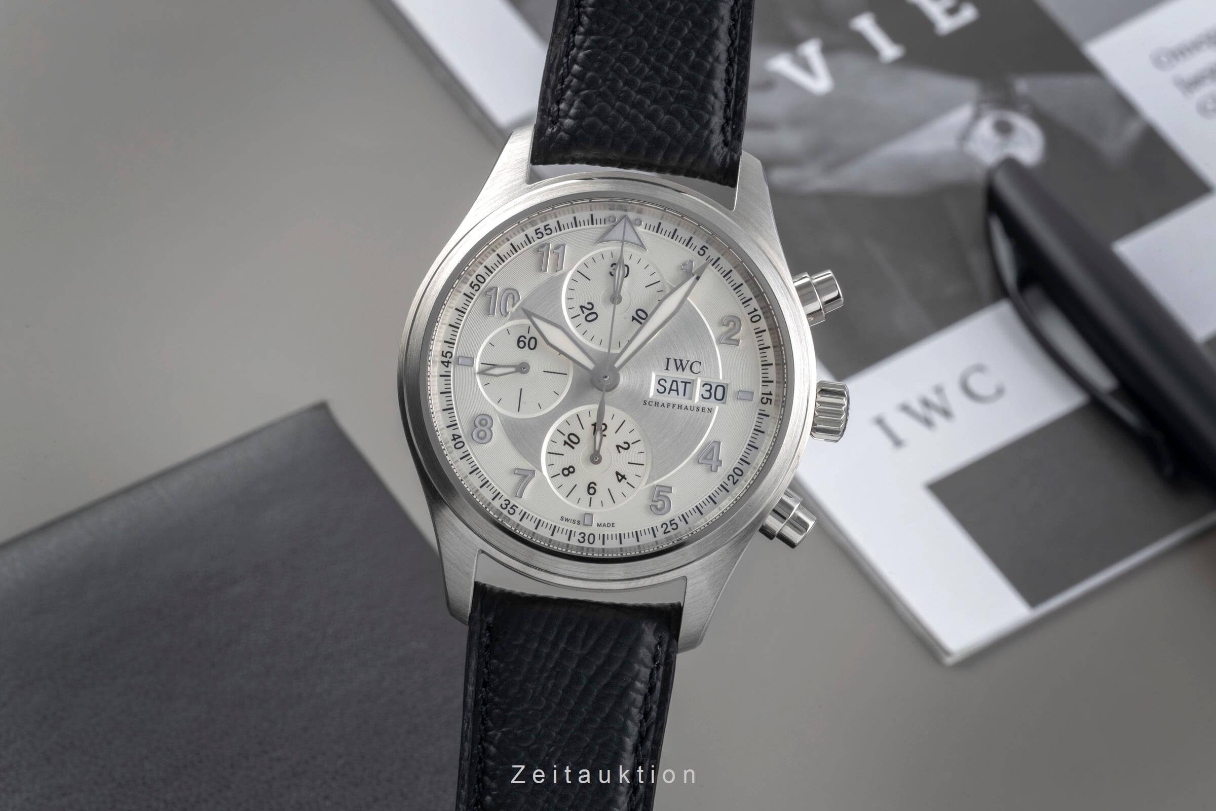 IWC Pilot cronografo acciaio automatismo orologio da uomo IW371705 LP: 7800EUR  [2501041]