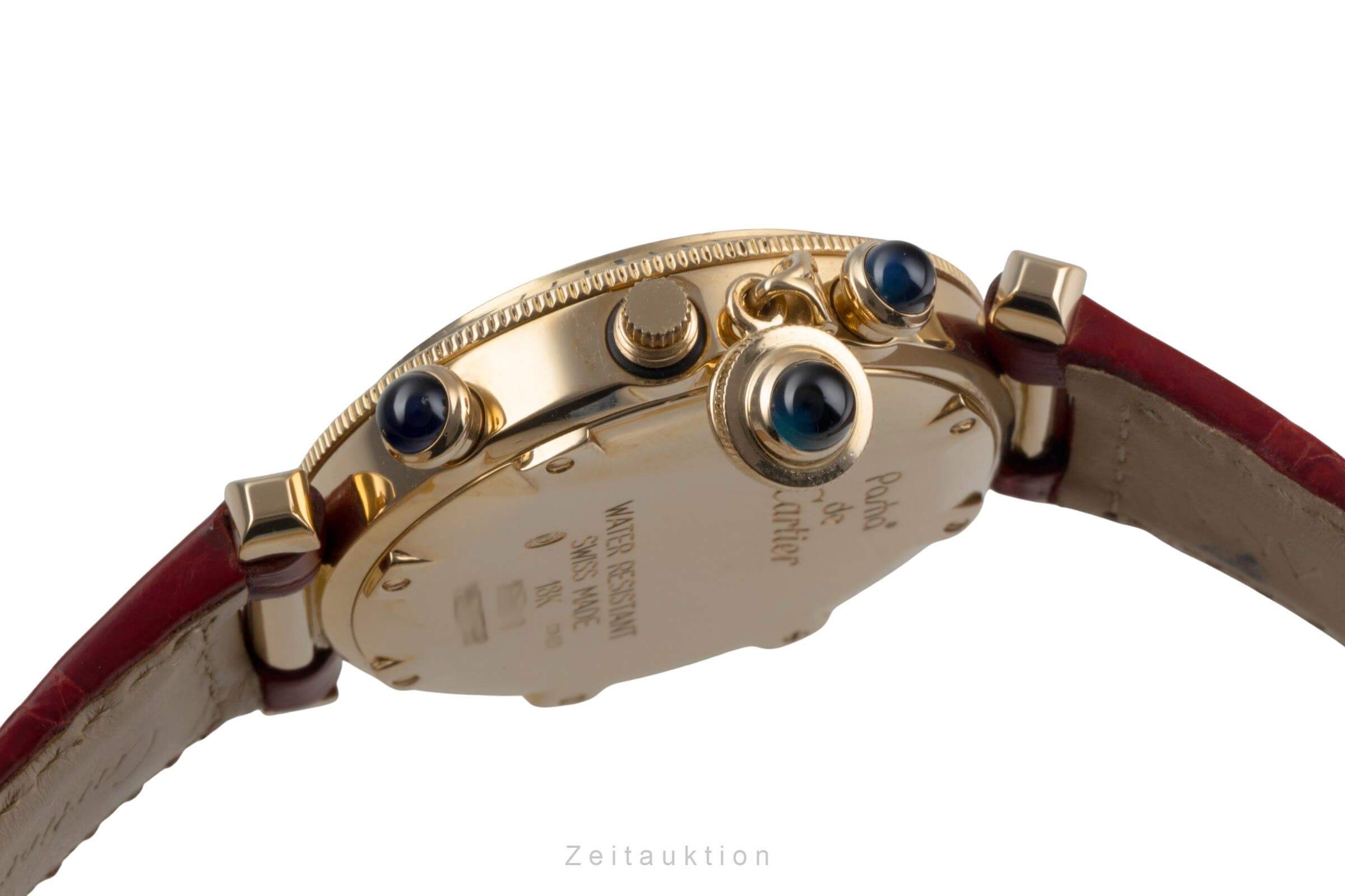 Cartier Pasha chronographe or 18 ct quartz montre pour femmes W3012051  [2501045]