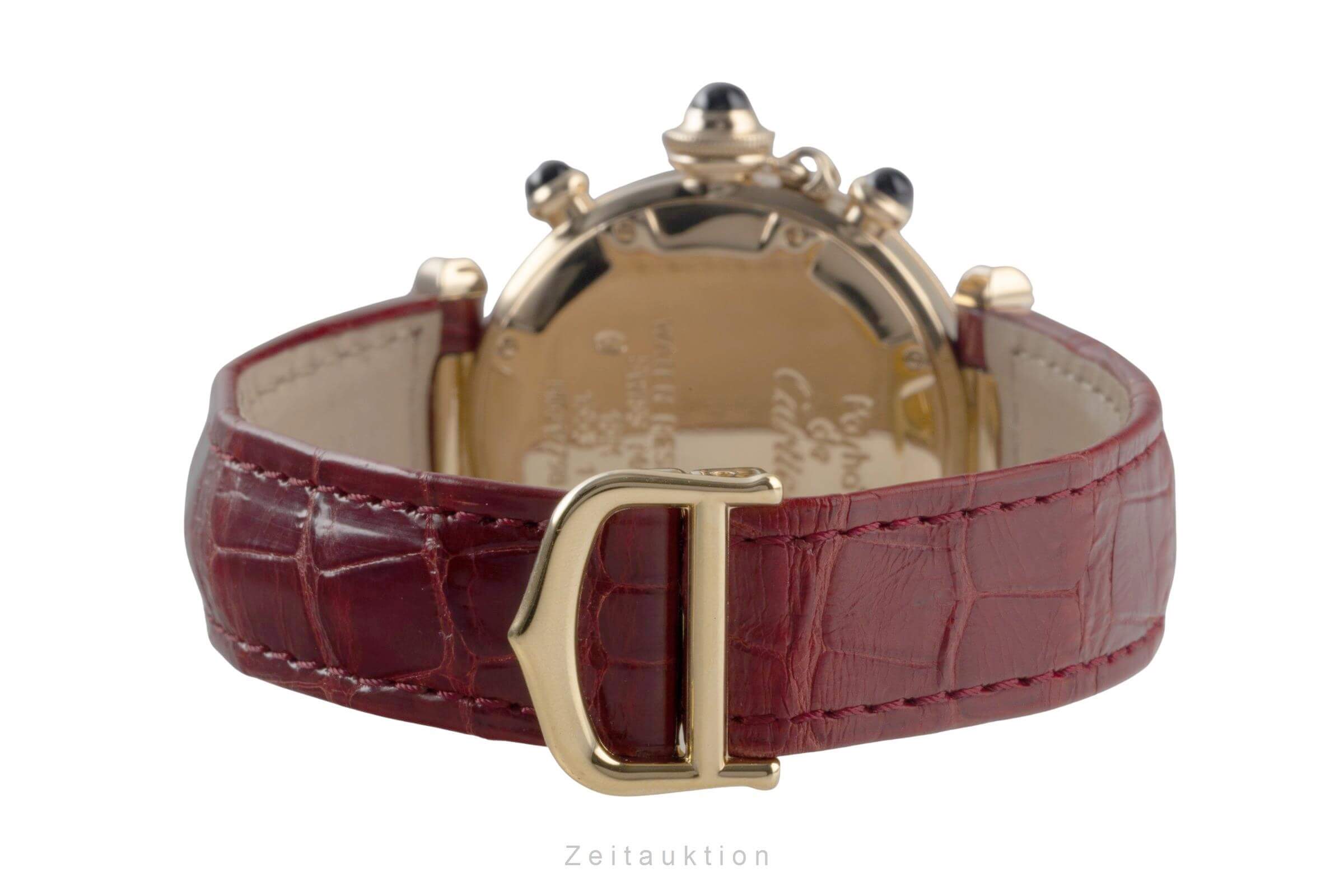 Cartier Pasha chronographe or 18 ct quartz montre pour femmes W3012051  [2501045]