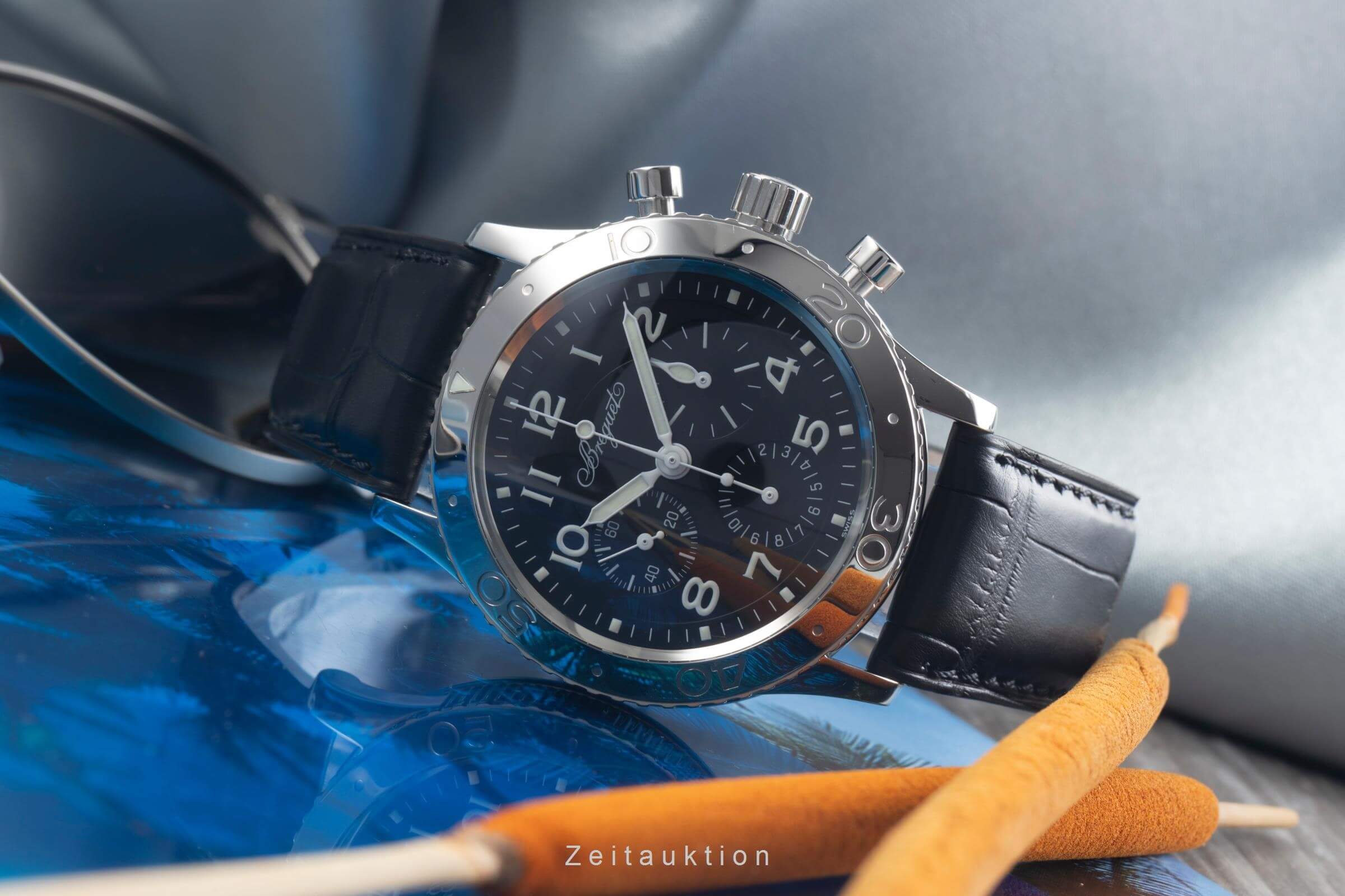 Breguet Type XX chronographe acier automatique montre pour hommes 3800 LP: 20500EUR  [2501060]