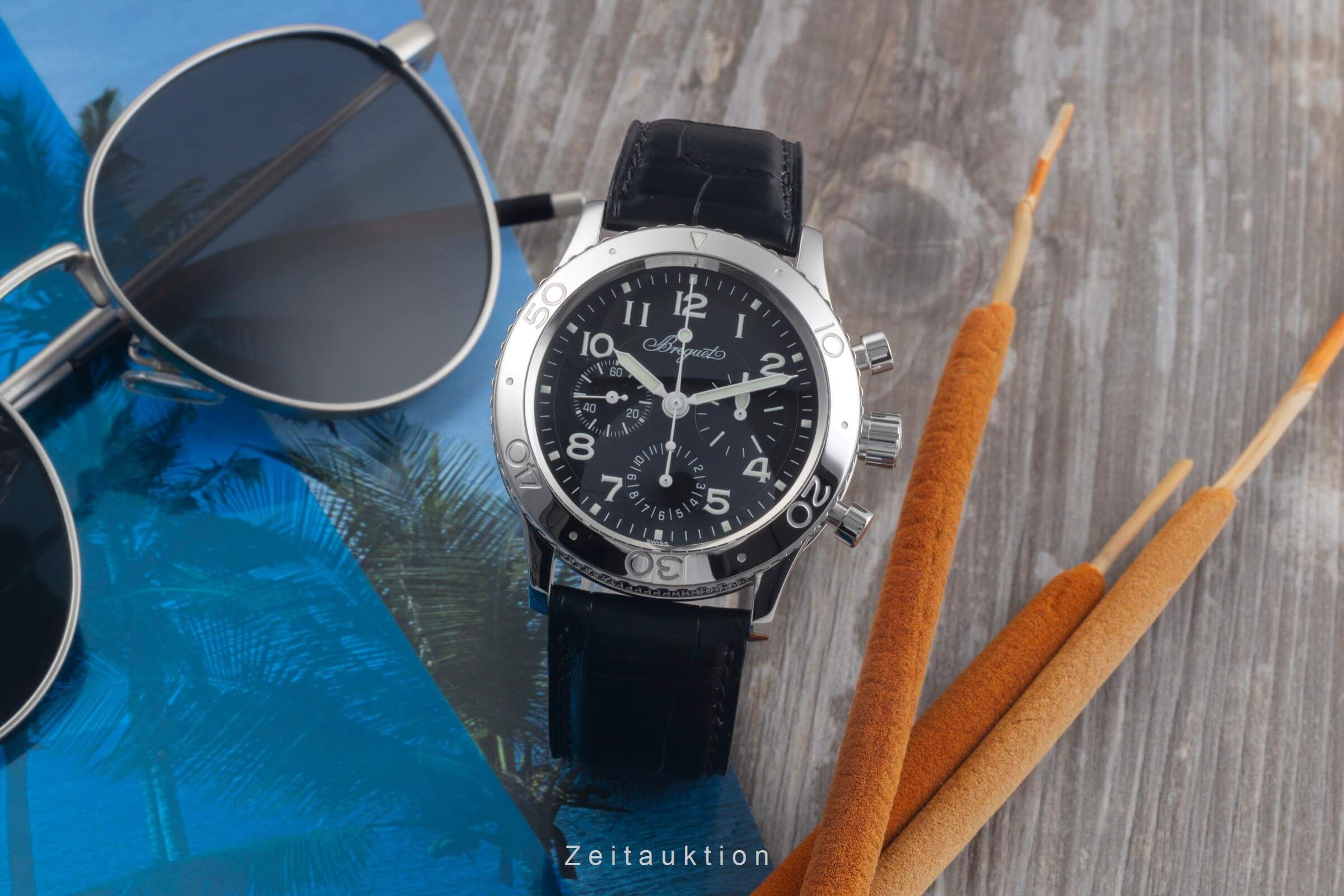 Breguet Type XX chronographe acier automatique montre pour hommes 3800 LP: 20500EUR  [2501060]