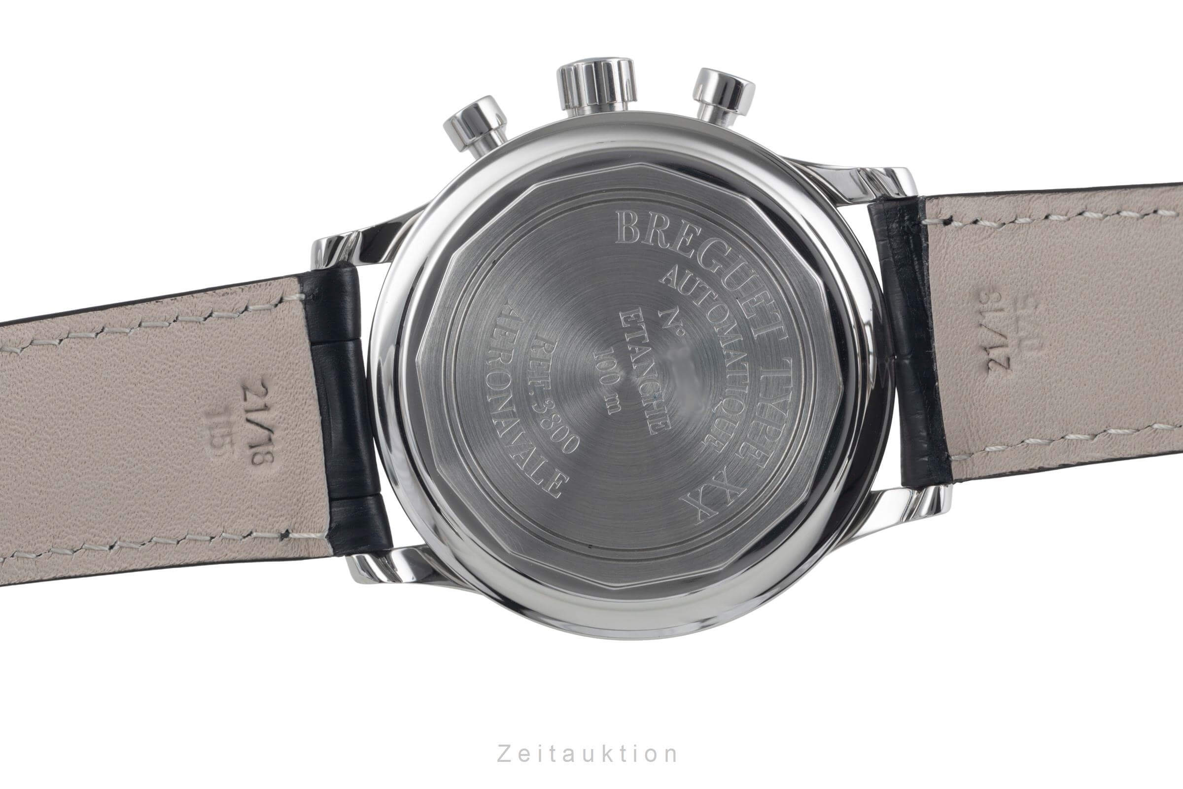 Breguet Type XX chronographe acier automatique montre pour hommes 3800 LP: 20500EUR  [2501060]