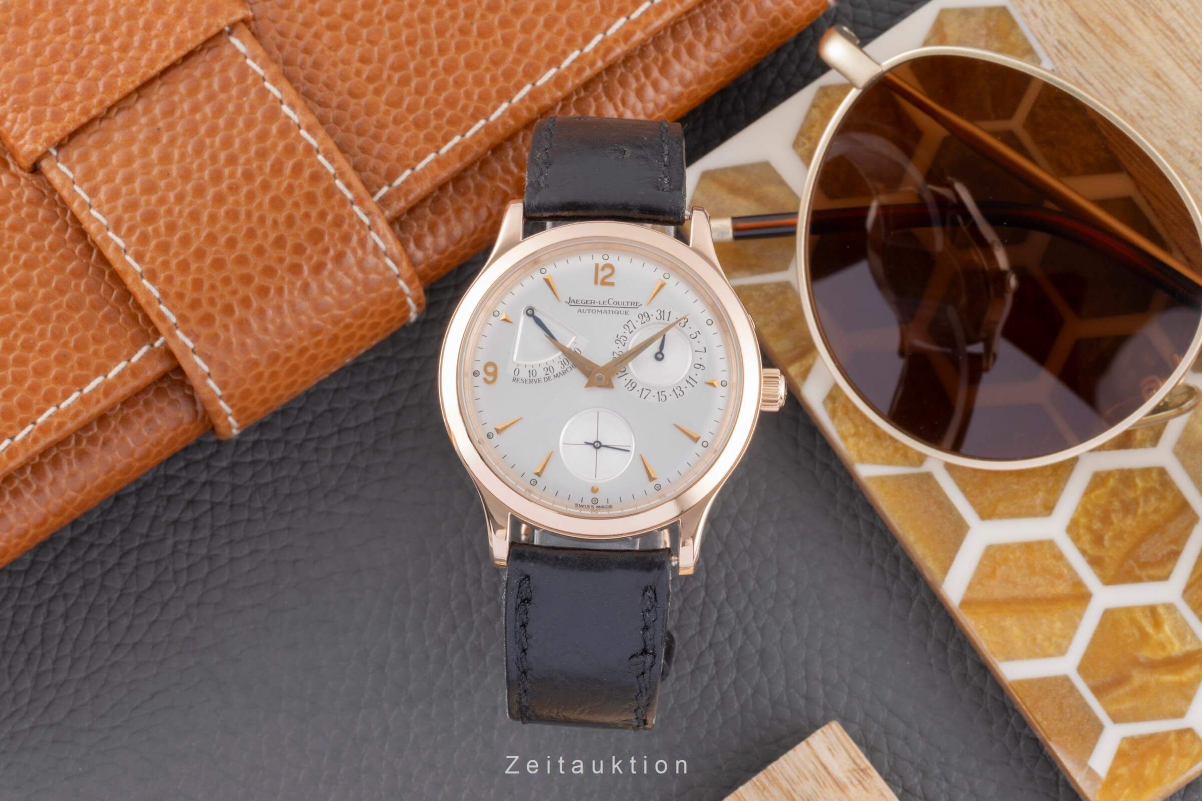 Jaeger LeCoultre Master Control oro rosso 18 ct automatismo orologio da uomo Q1482420, 140.2.93  [2501065]